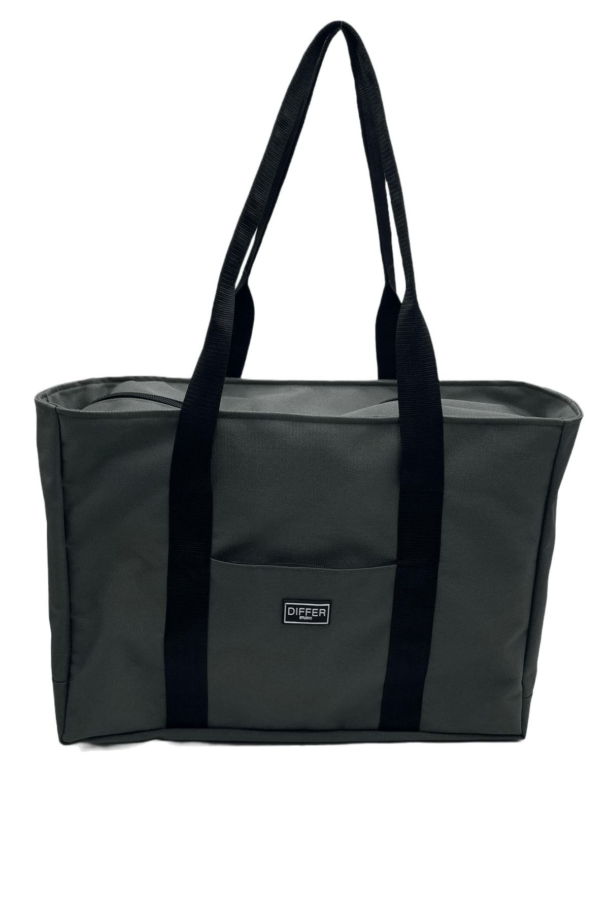 Differ-Studio Gray Unisex Waterproof Beach/Arm/Shoulder/Sports Bag with Black Inner Bag 4