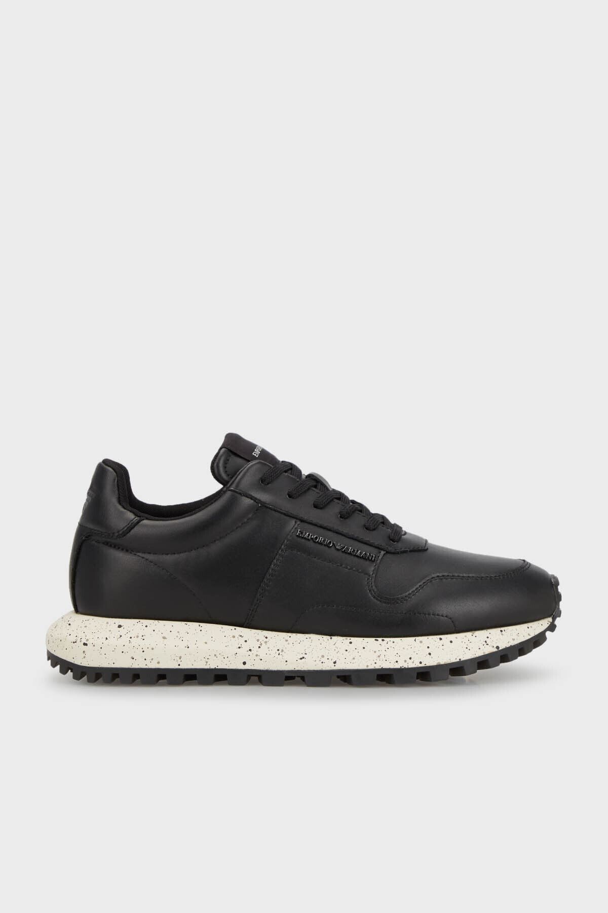 Emporio Armani 100 Genuine Leather Casual Sports Shoes Men s