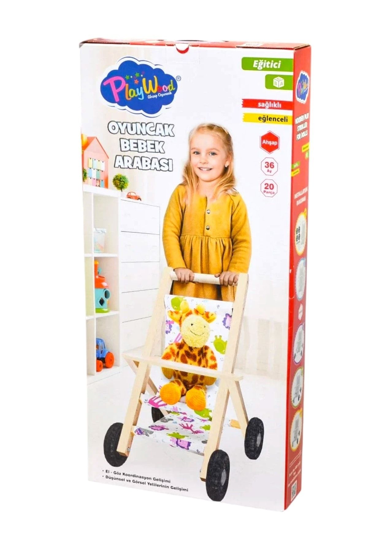 Wooden baby carriage store