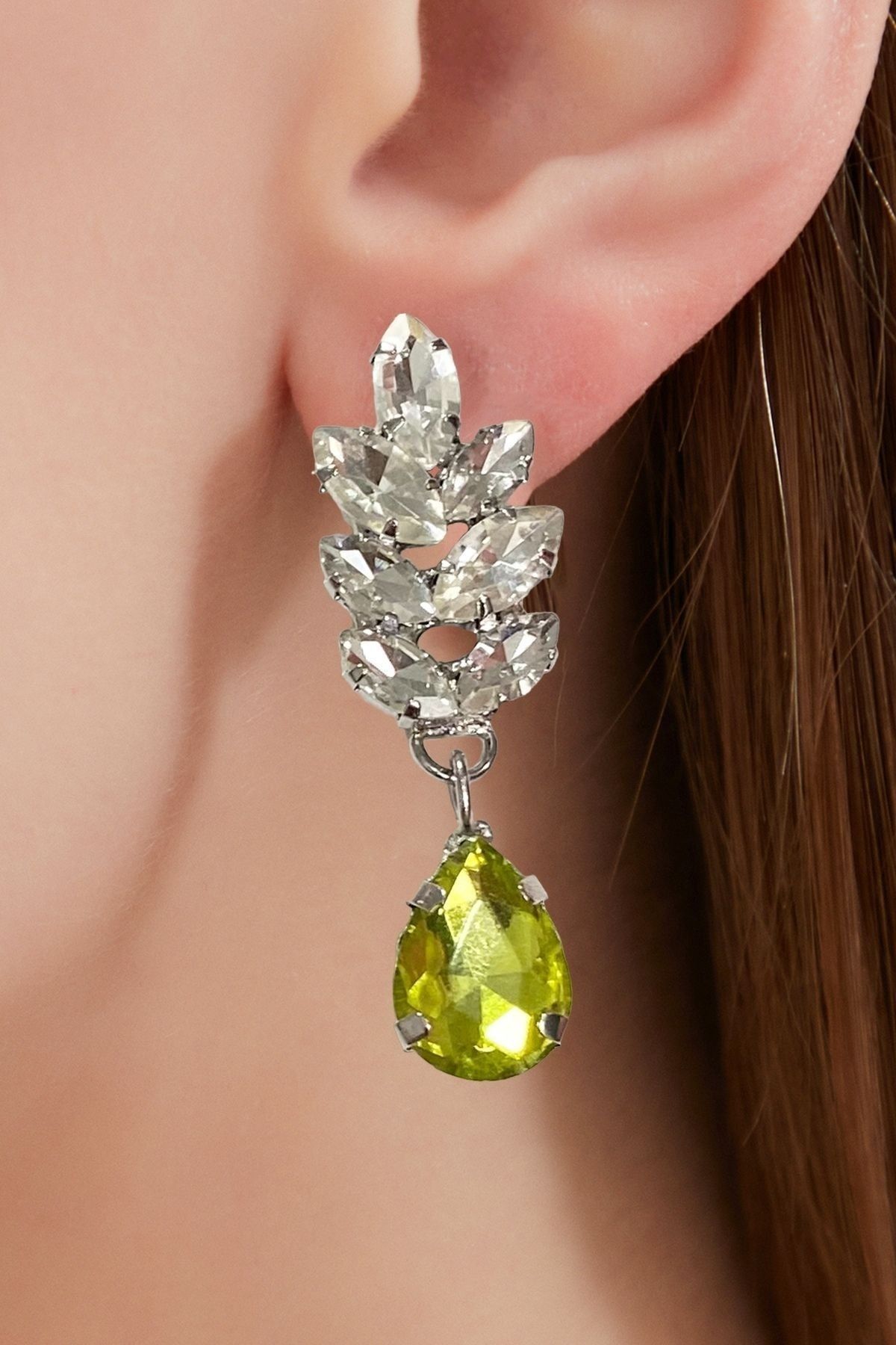 Yellow best sale prom earrings