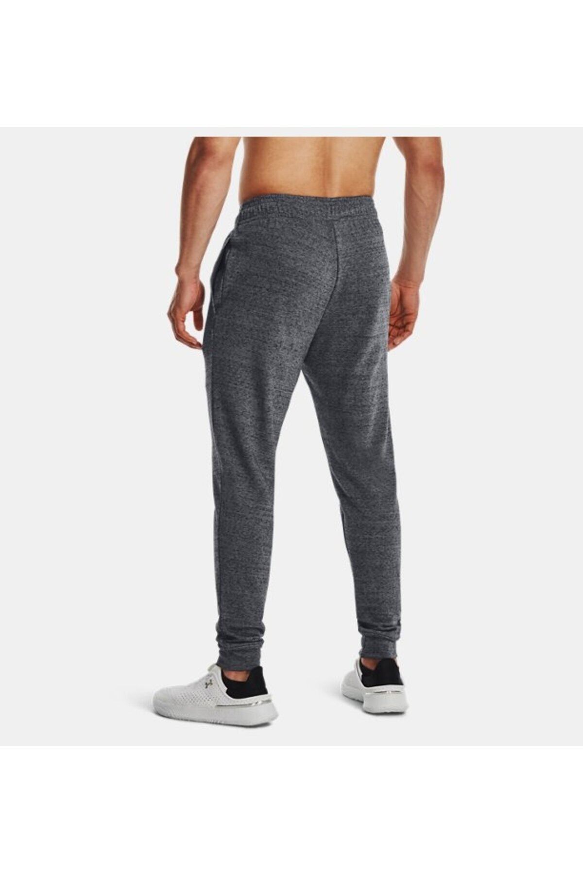 شلوار گرمکن ورزشی خاکستری مردانه رقیب UA Terry Tracksuit شش 1380843 012 Under Armour