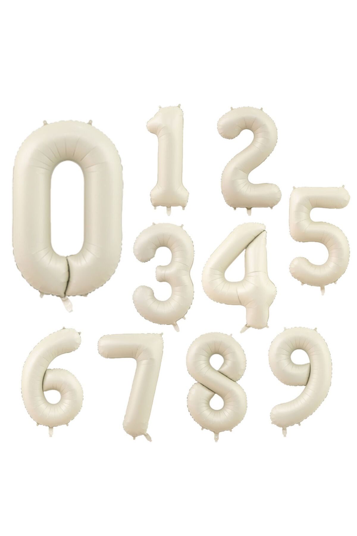 Gold metallic number balloons on sale