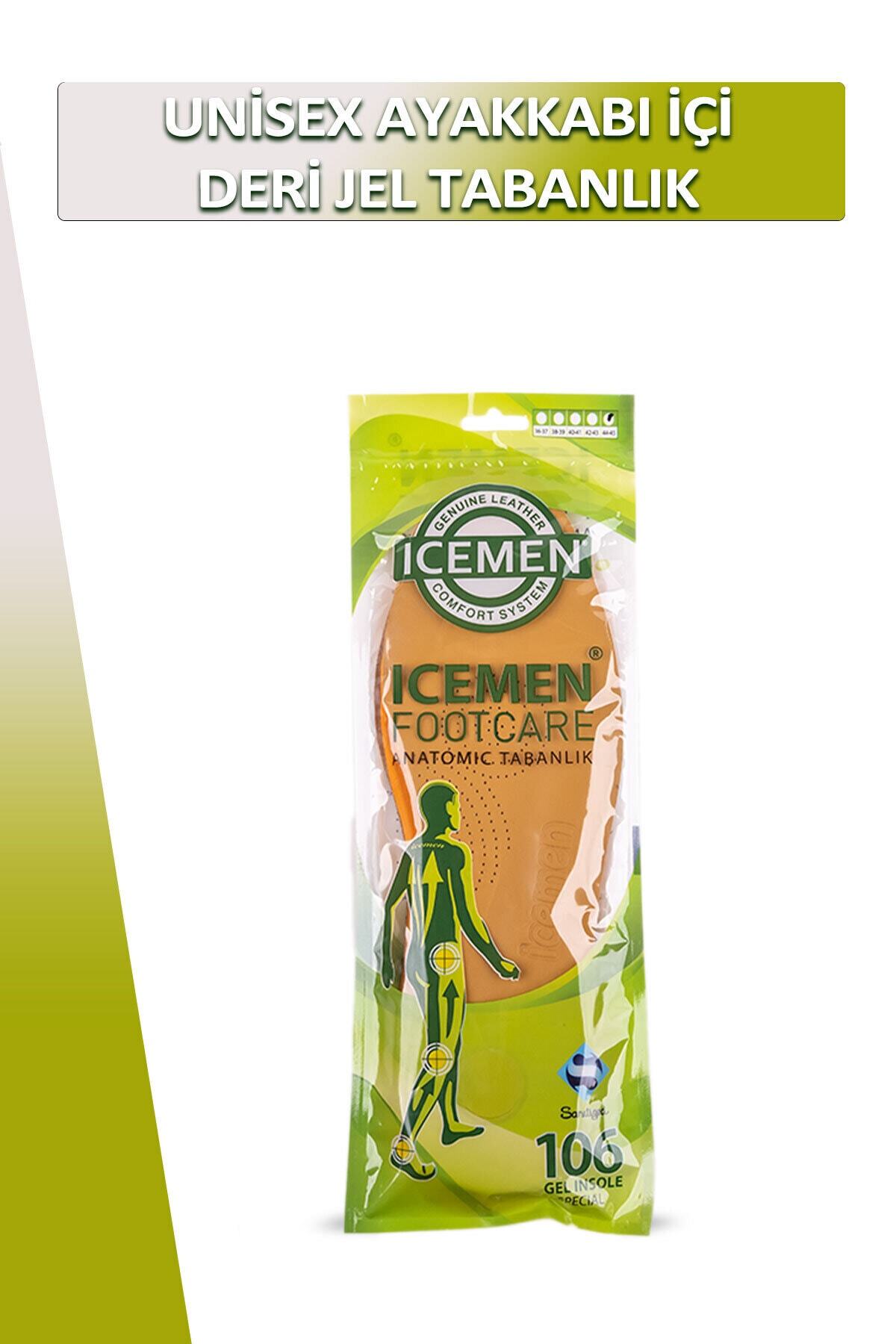 Bağcık Icemen Unisex Deri Jel 38-39 Numara Ayakkabı Tabanlığı Set 2