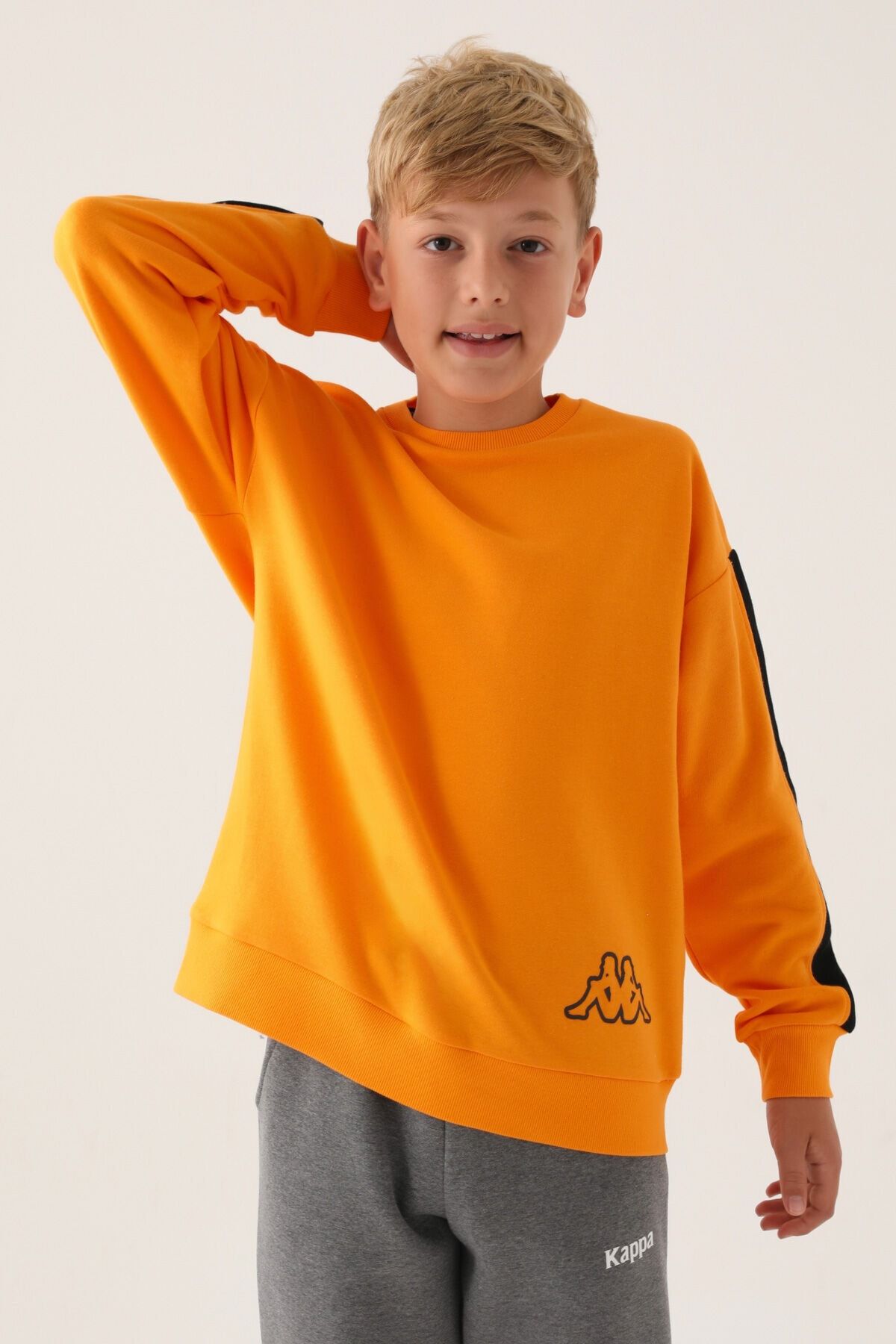Orange kappa sweater sales