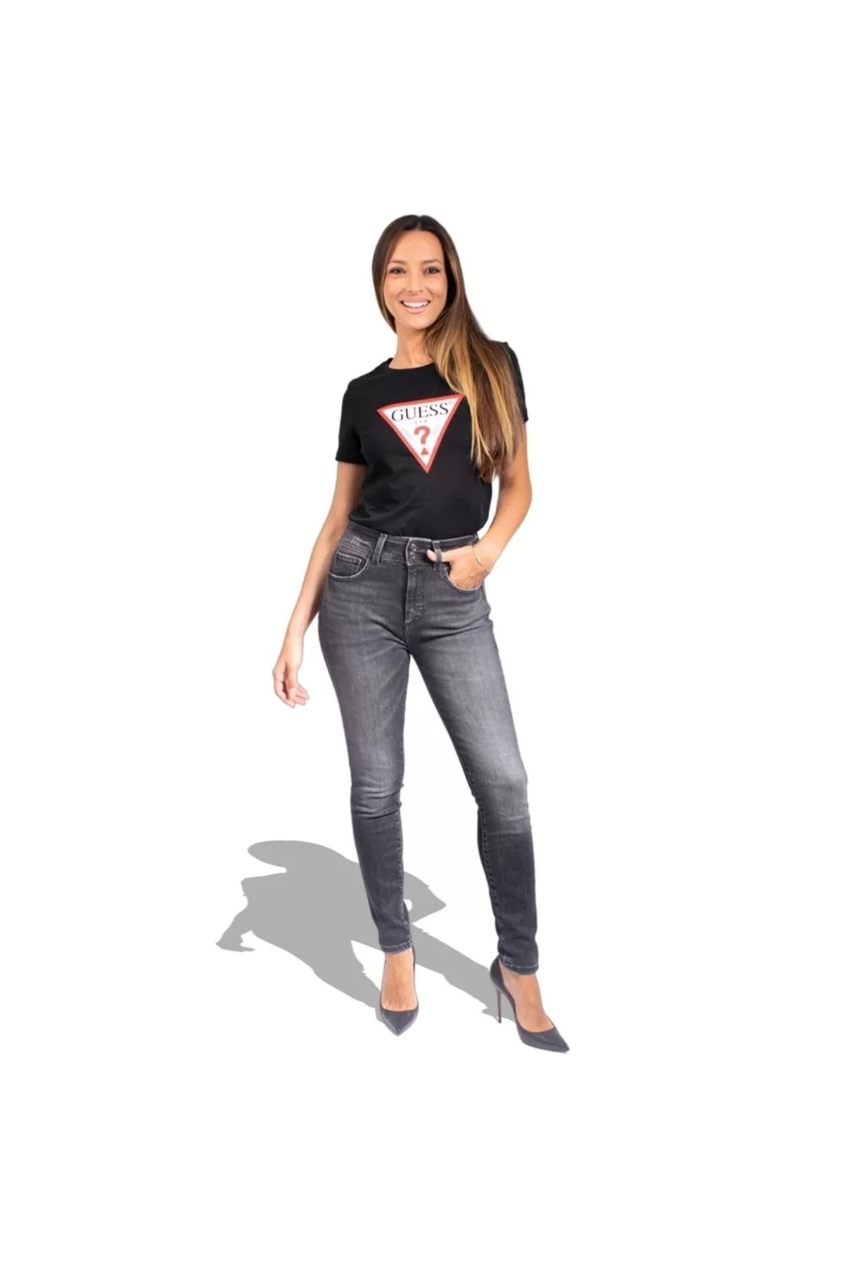Guess SS CN ORIGINAL TEE Kad n T shirt Kad n Giyim