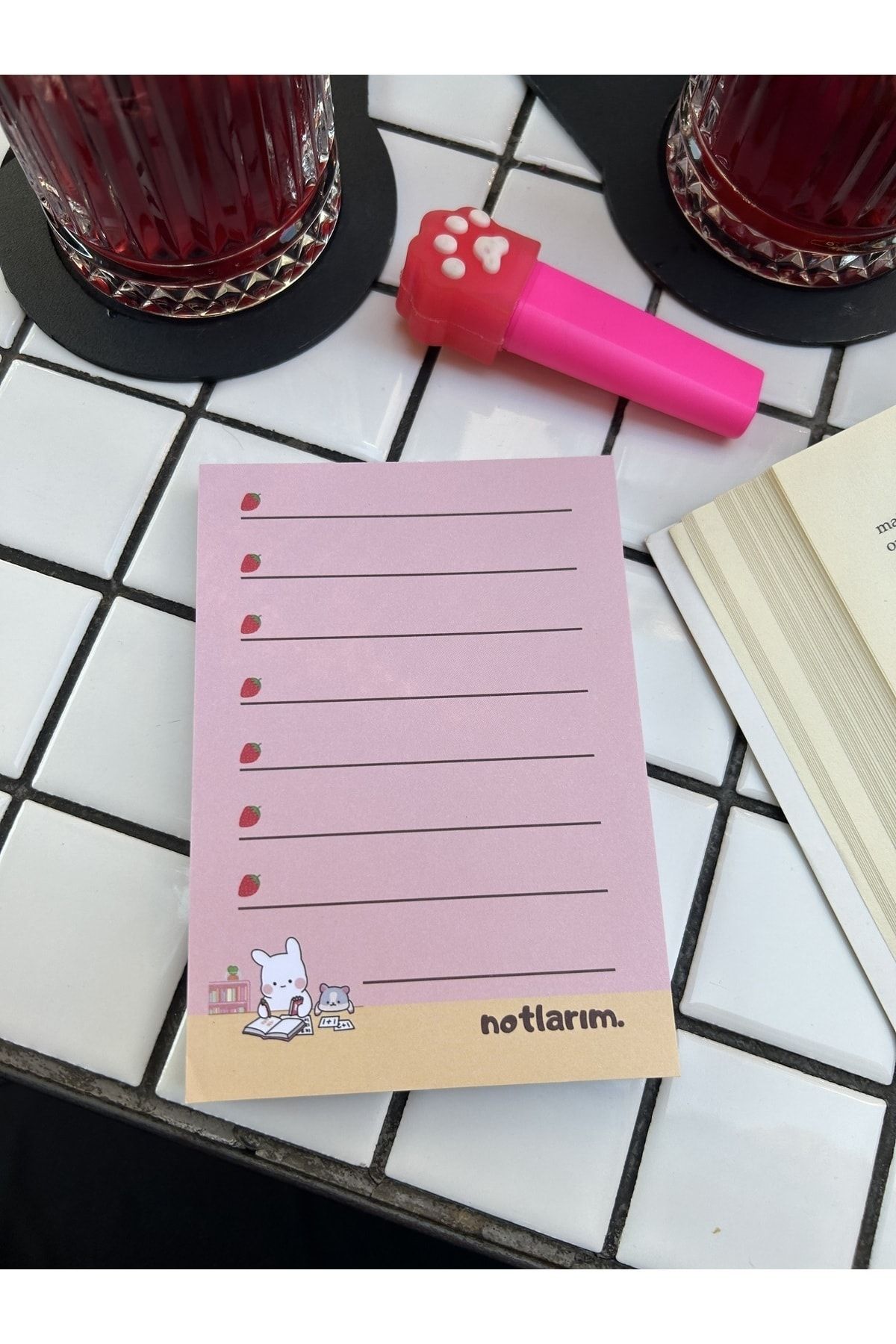 Sumicorn Design-Cute Kawaii Memo Pad, Notepad, To Do List, Memopad, Planner, A6 (10,5x14,8 cm), 100 pcs 2
