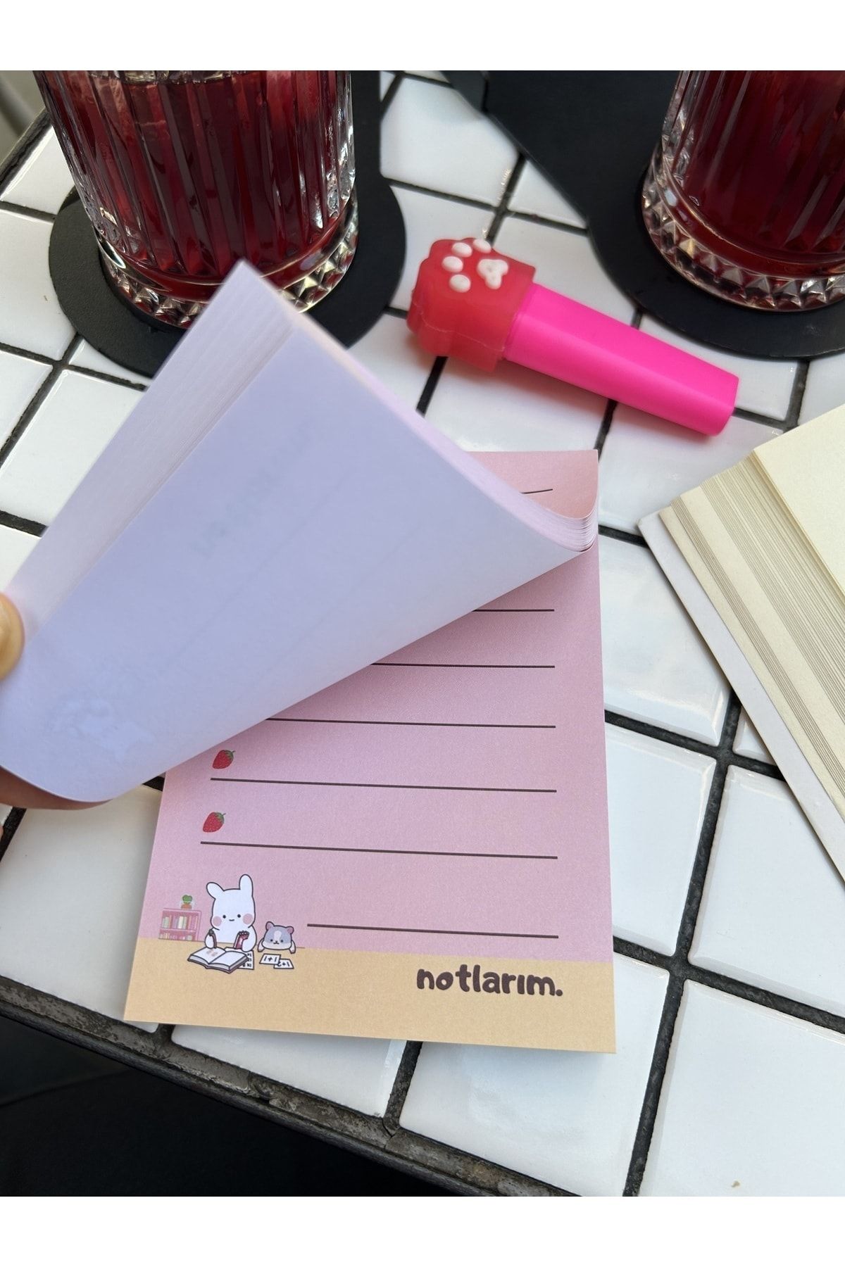 Sumicorn Design-Cute Kawaii Memo Pad, Notepad, To Do List, Memopad, Planner, A6 (10,5x14,8 cm), 100 pcs 7