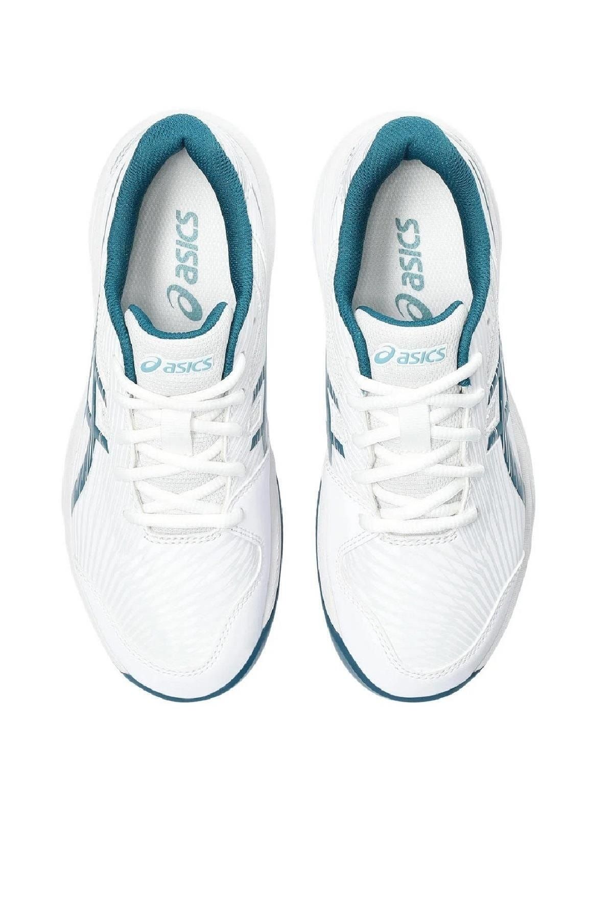 Asics ژل بازی 9 کفش تنیس بچه گانه GS سفید سبز