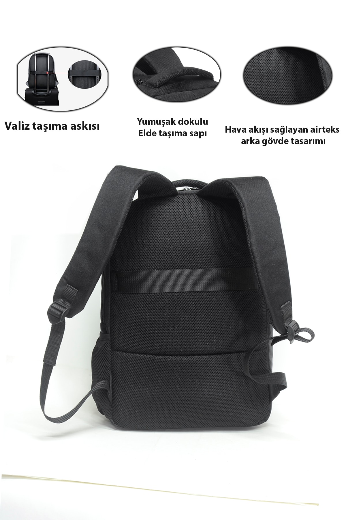 کوله پشتی زنانه مشکی Bagworld Saraciye | 1136 اورجینال - تصویر 2