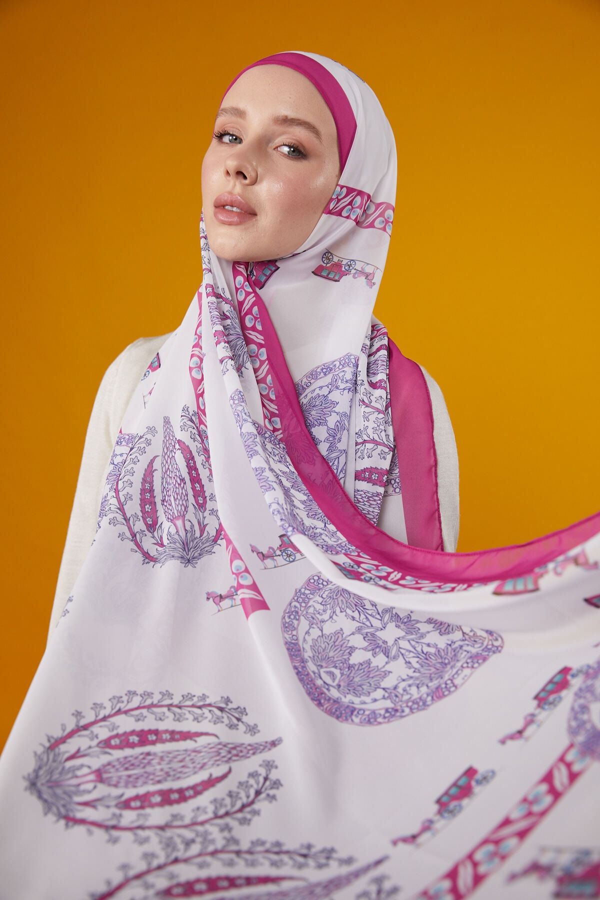 Differenza-HELIOS BONELED SHAL - Fuchsia 1