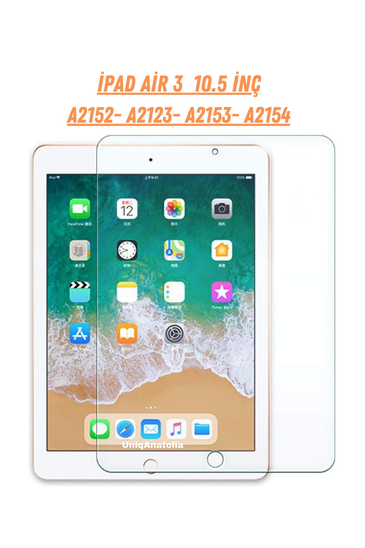 Apple Ipad Air 3 10.5 Inch Compatible Tempered Unbreakable Screen Protector (A2152-A2123-A2153-A2154)