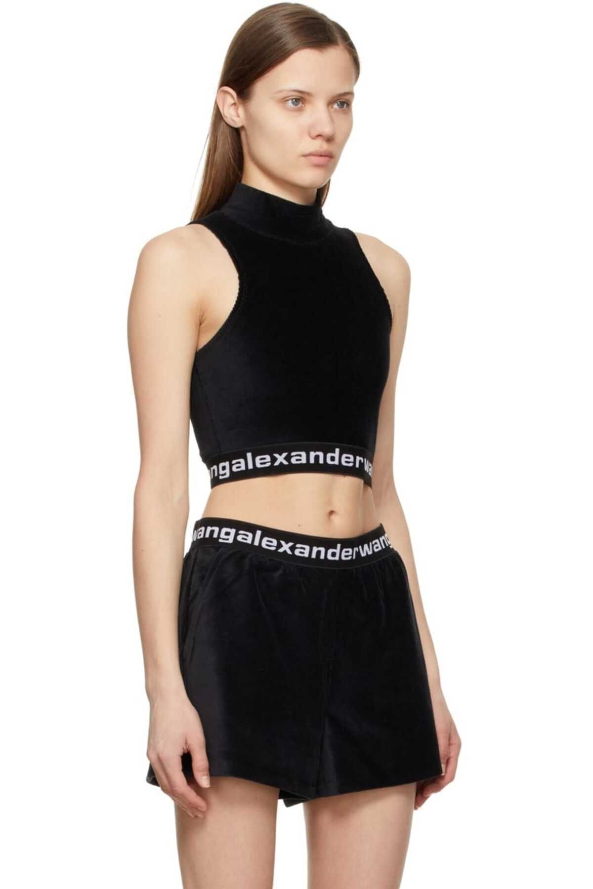 Sheky-ALEXANDER WANG VELVET SHORTS SET 3