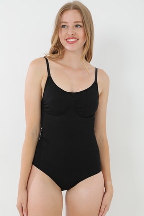 Light Black Askılı Doğum Sonrası Toparlayıcı Çıtçıtlı Zıbın Korse | Seamless ...