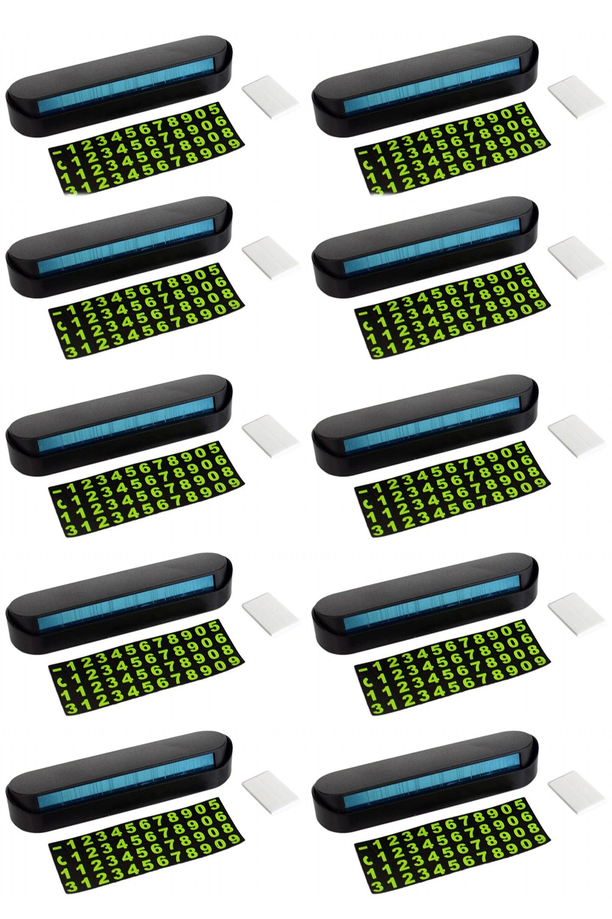 REPLAX-10 Pieces of Numerical Number Counter, Openable and Closed, Highlighted 1