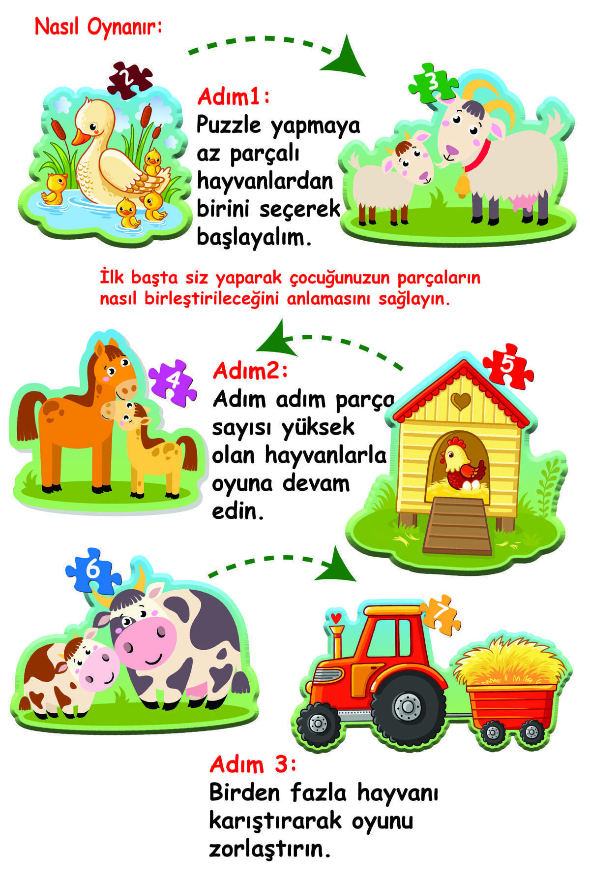 MAGNET İQ Baby Puzzle Ilk Çiftlik Hayvanlar Puzzle fotoğrafı 4 (önizleme)