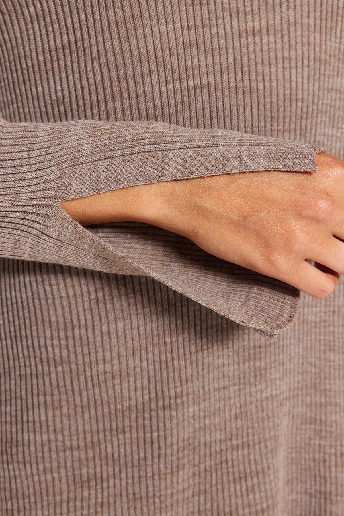 Trendyol Collection Mink Slit kötöttáru felső és alsó készlet TWOAW24AU00101