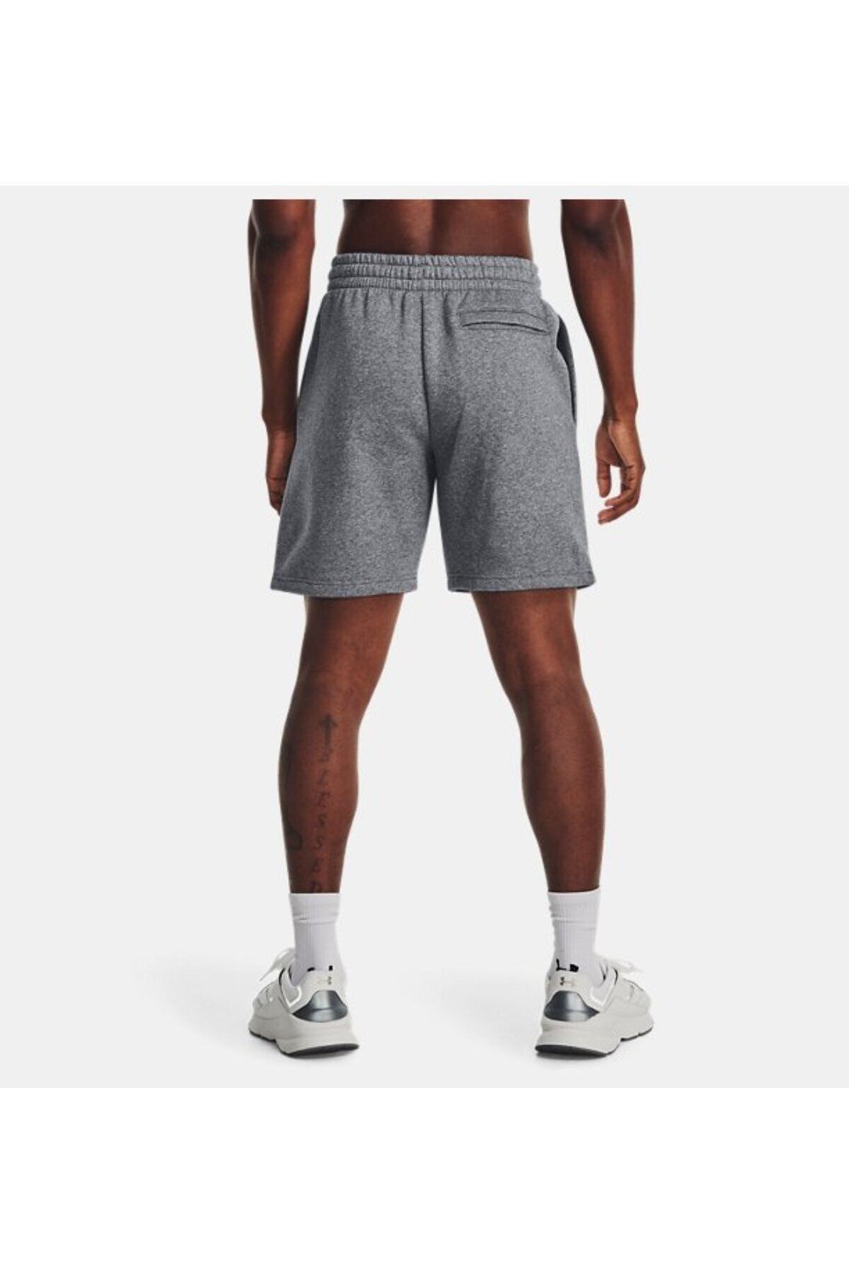 شورت ورزشی خاکستری مردانه های ضروری پشم گوسفند UA 1380377 012 Under Armour