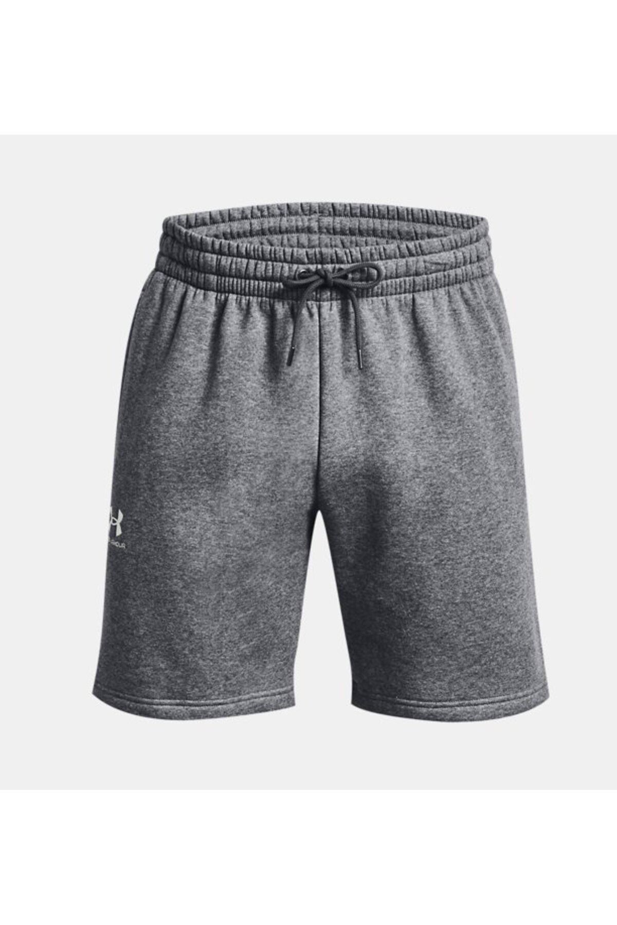 شورت ورزشی خاکستری مردانه های ضروری پشم گوسفند UA 1380377 012 Under Armour