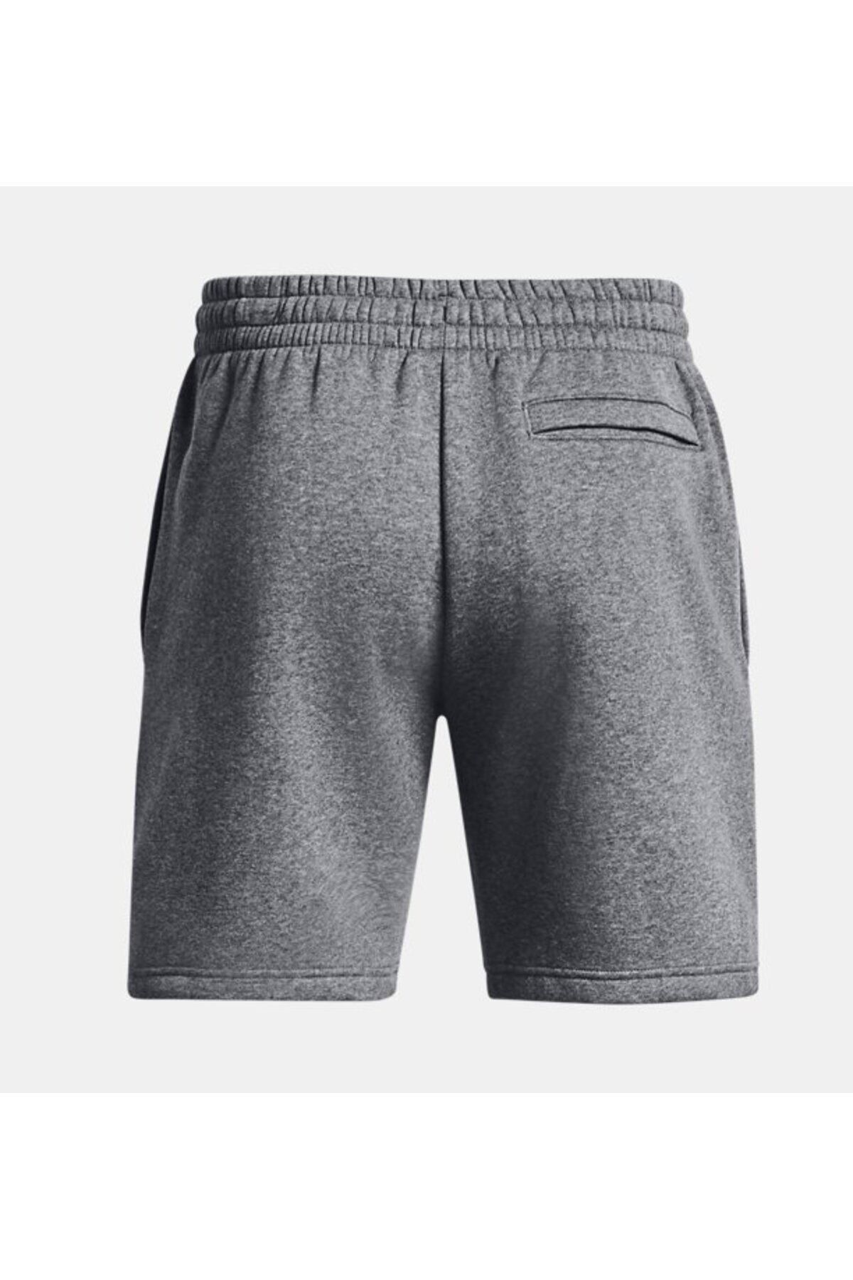 شورت ورزشی خاکستری مردانه های ضروری پشم گوسفند UA 1380377 012 Under Armour