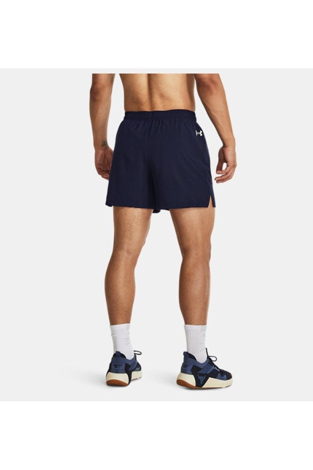 شورت ورزشی مشکی مردانه Project Rock 5 بافندگی 1380178 410 Under Armour