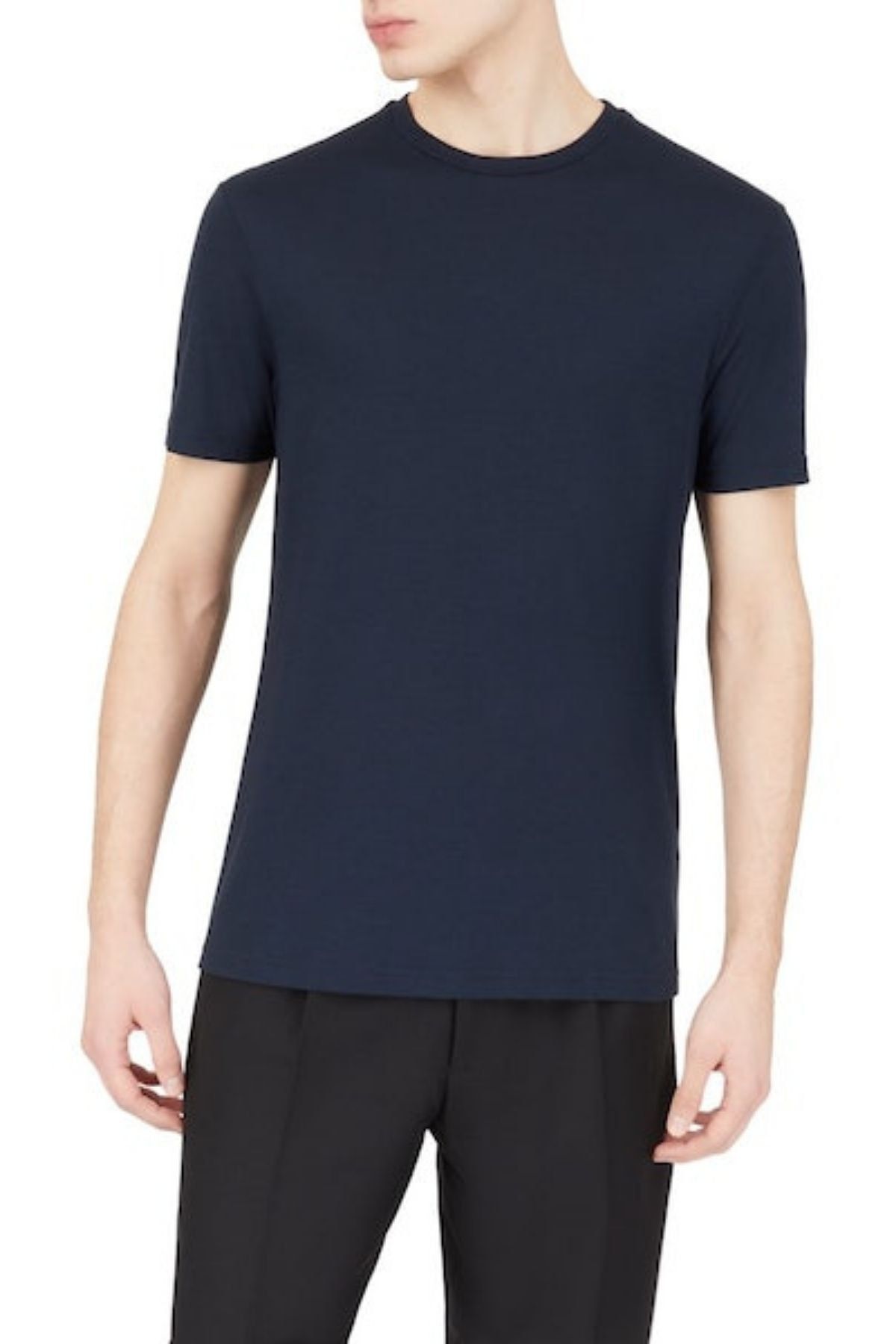 Navy blue armani t shirt new arrivals