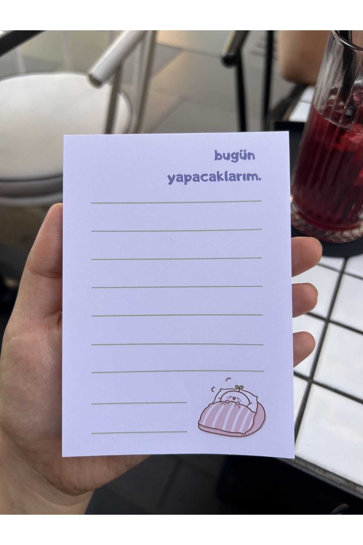 Sumicorn Design-Cute Kawaii Memo Pad, Notepad, To Do List, Memopad, Planner, A6 (10,5x14,8 cm), 100 pcs 5