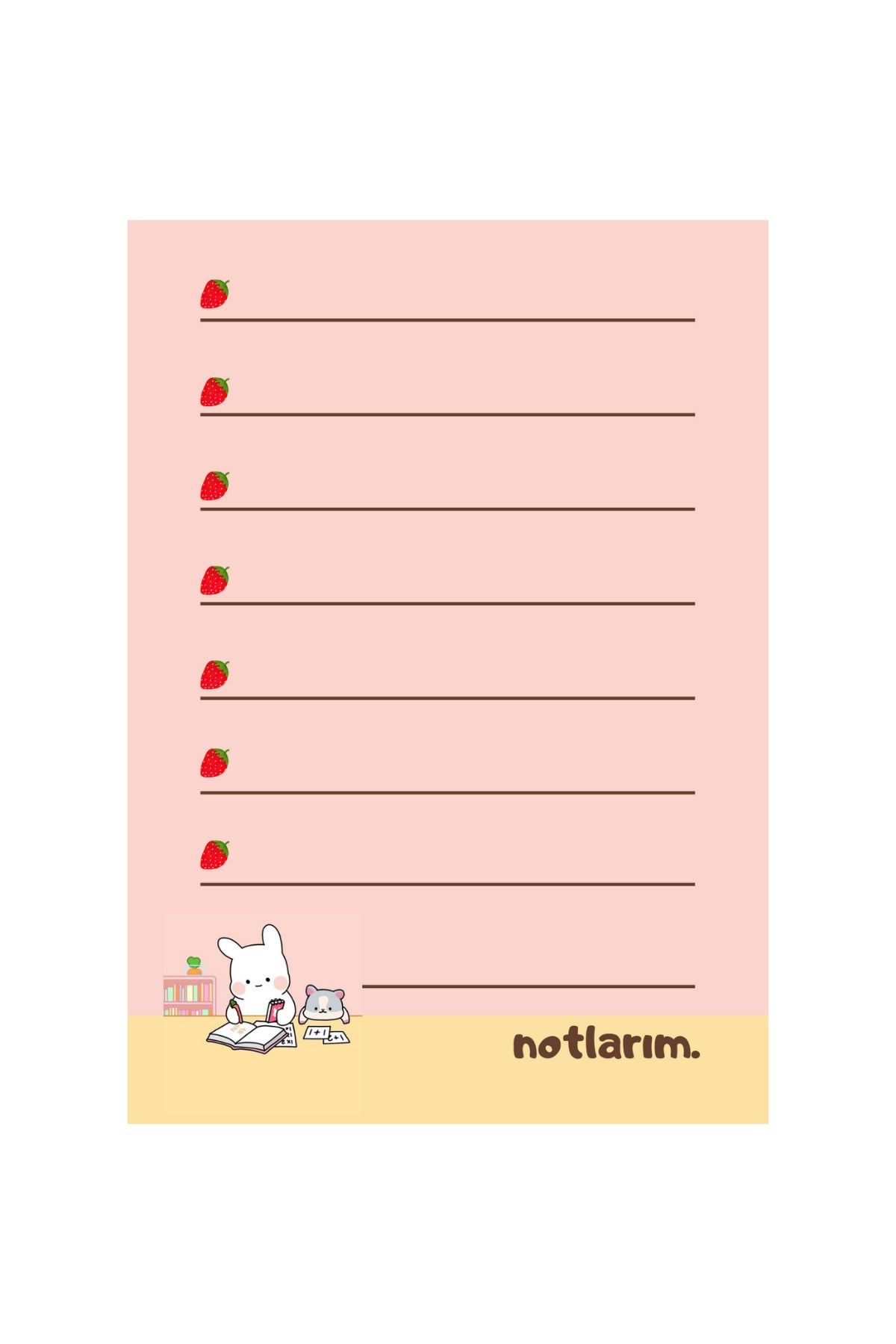 Sumicorn Design-Cute Kawaii Memo Pad, Notepad, To Do List, Memopad, Planner, A6 (10,5x14,8 cm), 100 pcs 1