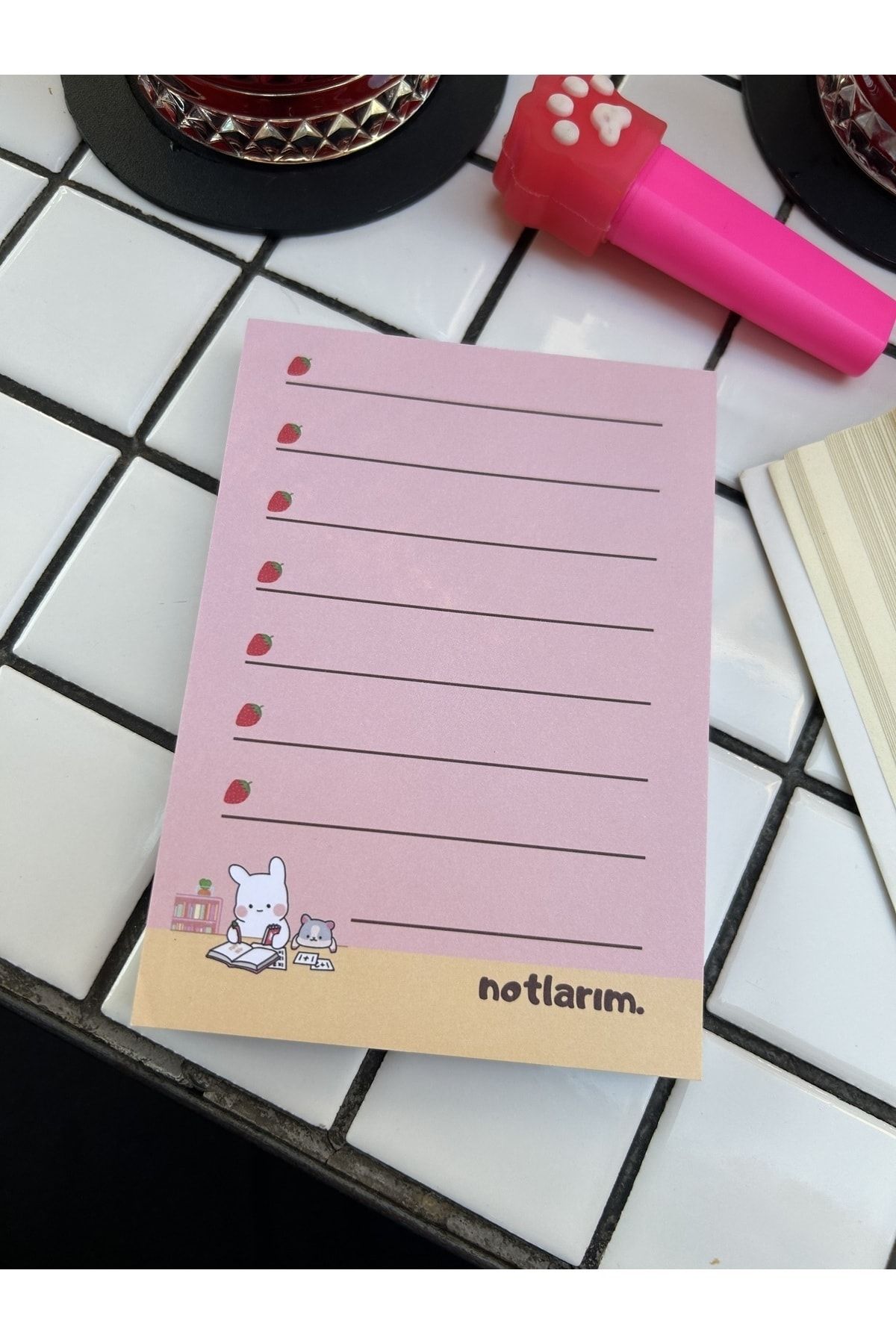 Sumicorn Design-Cute Kawaii Memo Pad, Notepad, To Do List, Memopad, Planner, A6 (10,5x14,8 cm), 100 pcs 3