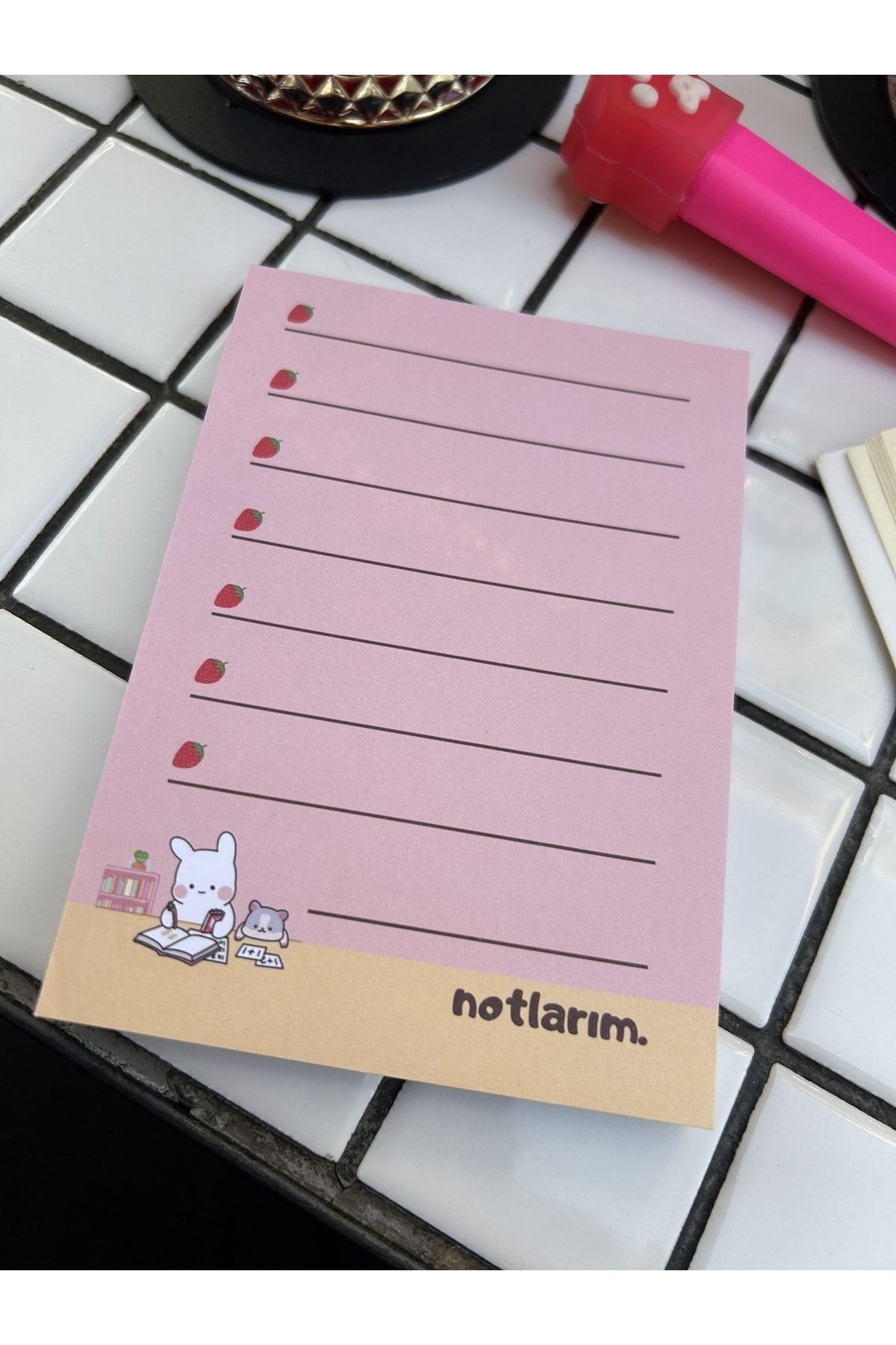 Sumicorn Design-Cute Kawaii Memo Pad, Notepad, To Do List, Memopad, Planner, A6 (10,5x14,8 cm), 100 pcs 5