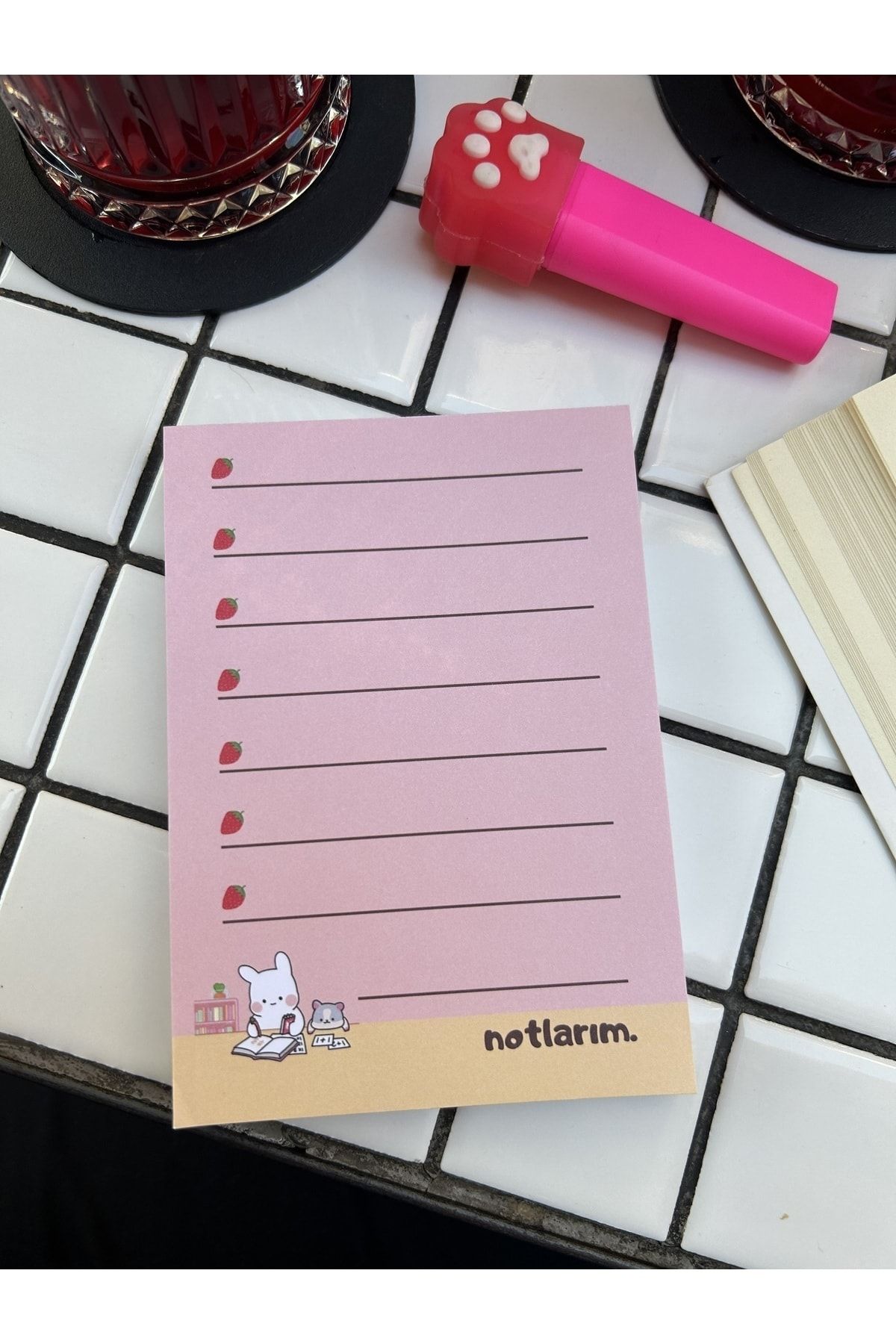 Sumicorn Design-Cute Kawaii Memo Pad, Notepad, To Do List, Memopad, Planner, A6 (10,5x14,8 cm), 100 pcs 6