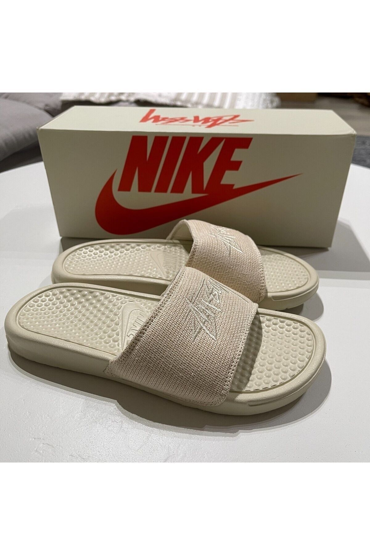 Nike Stussy Benassi Slide Stone