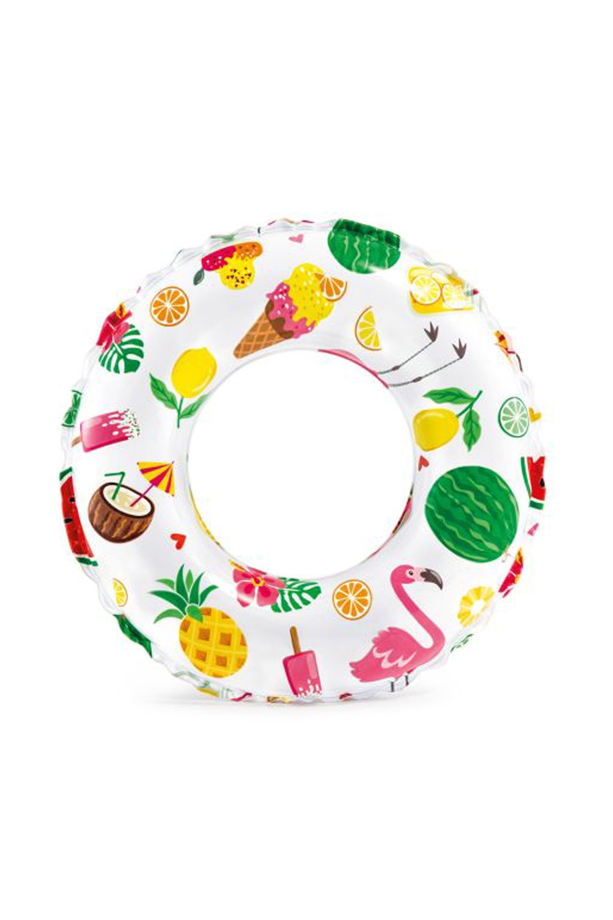 Baskılı Simit 51 cm - Tropikal Desenli Deniz Havuz Simidi 2