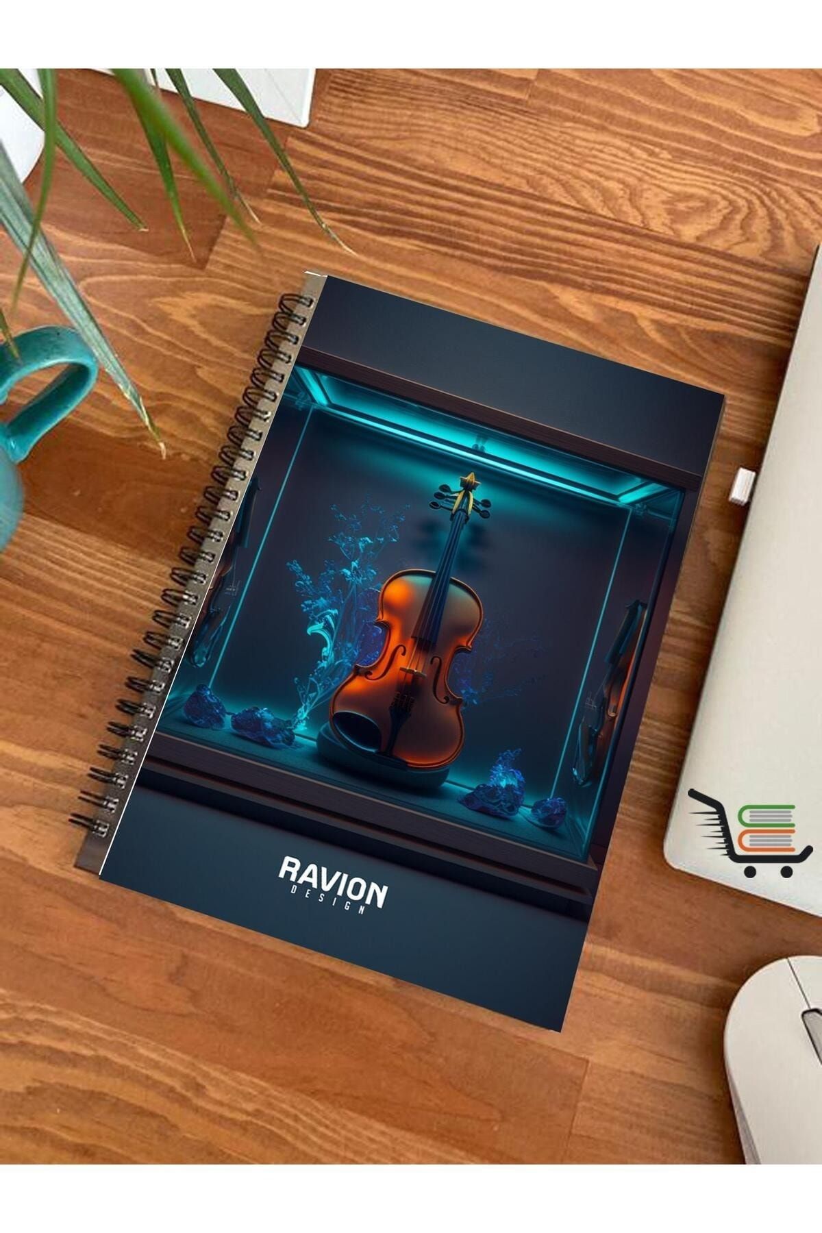 RAVİON-Concept Notebook Special Design Set of 4 (2 Squared-2 Lined) HzlKtpAL16 5