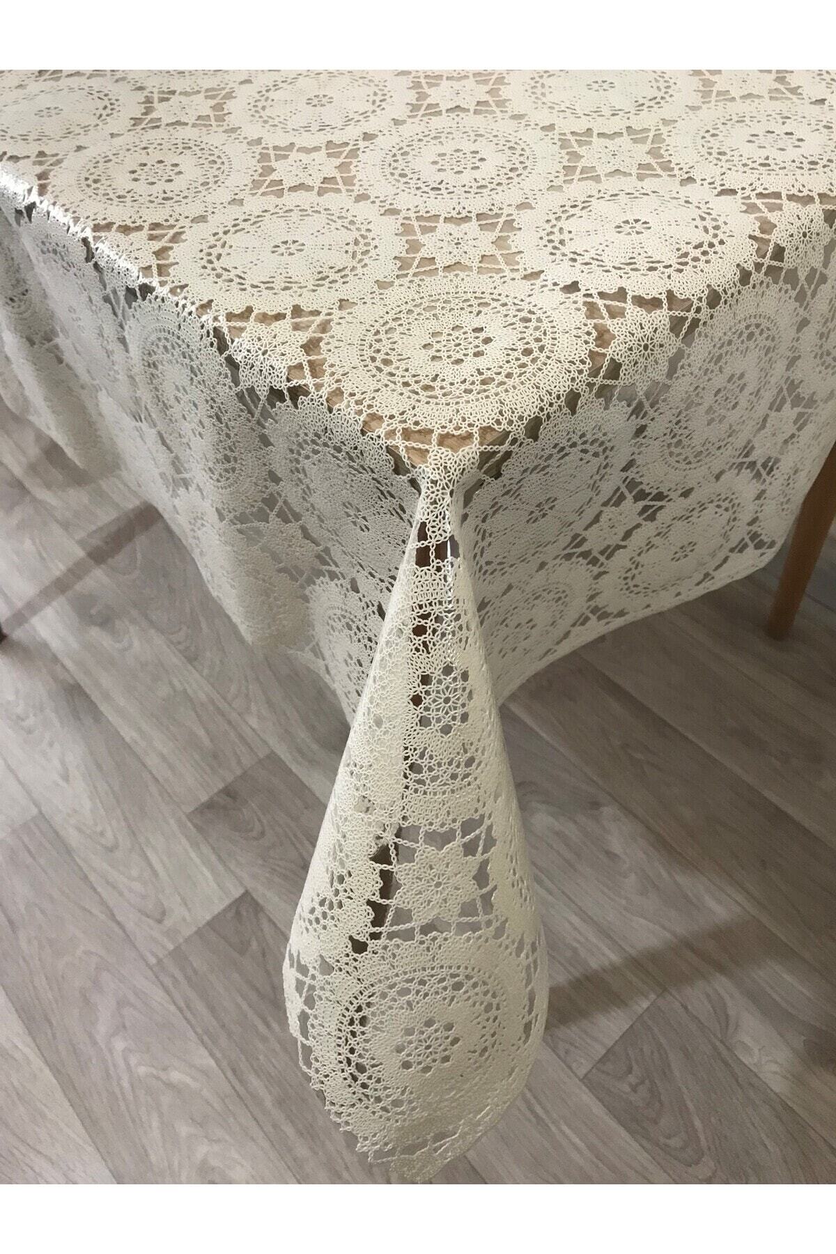 Capensis Şefaf Kaplamalı Silinebilir Lüks Pvc Masa Örtüsü Yuvarlak ...