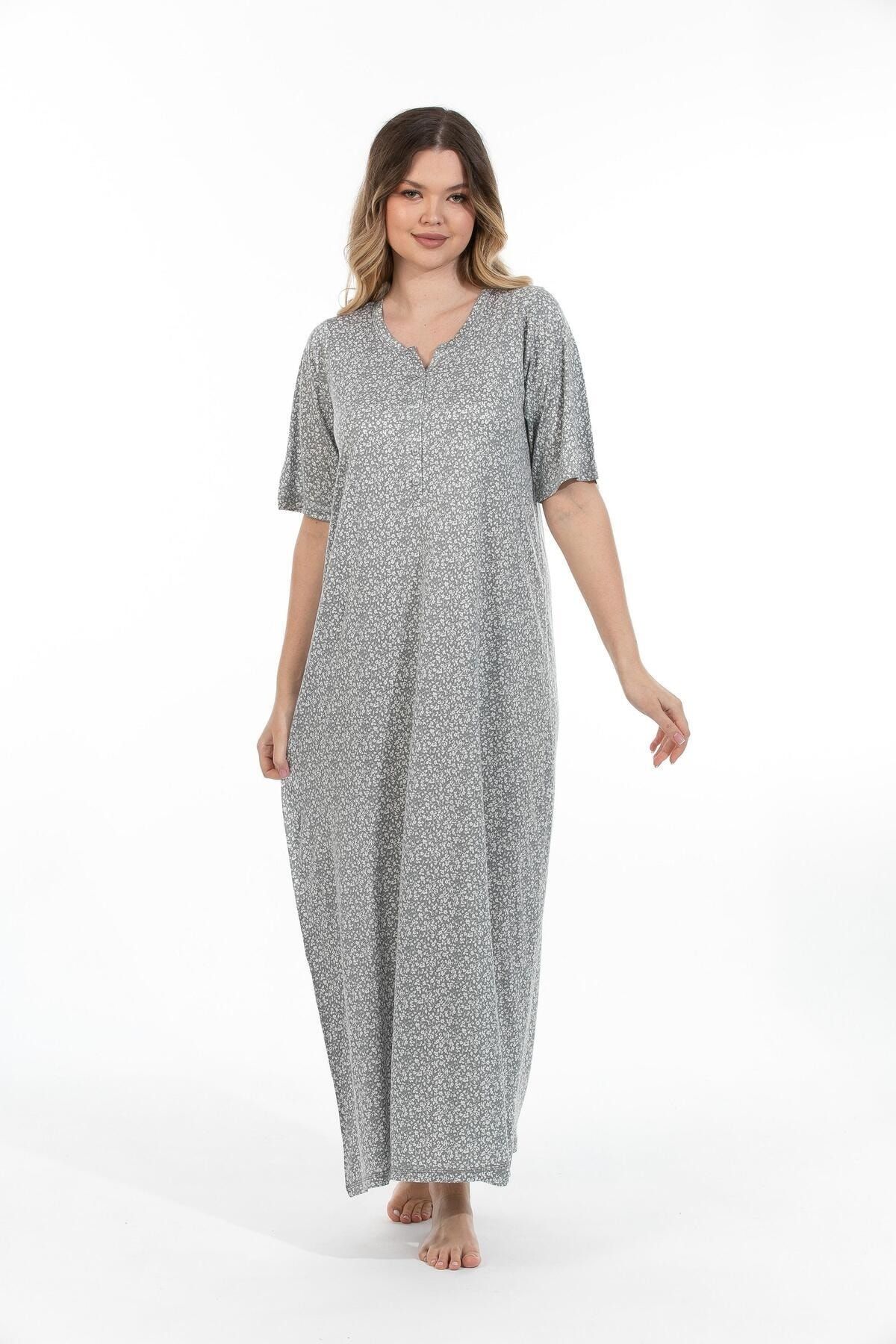 Bamboo long nightgown shop
