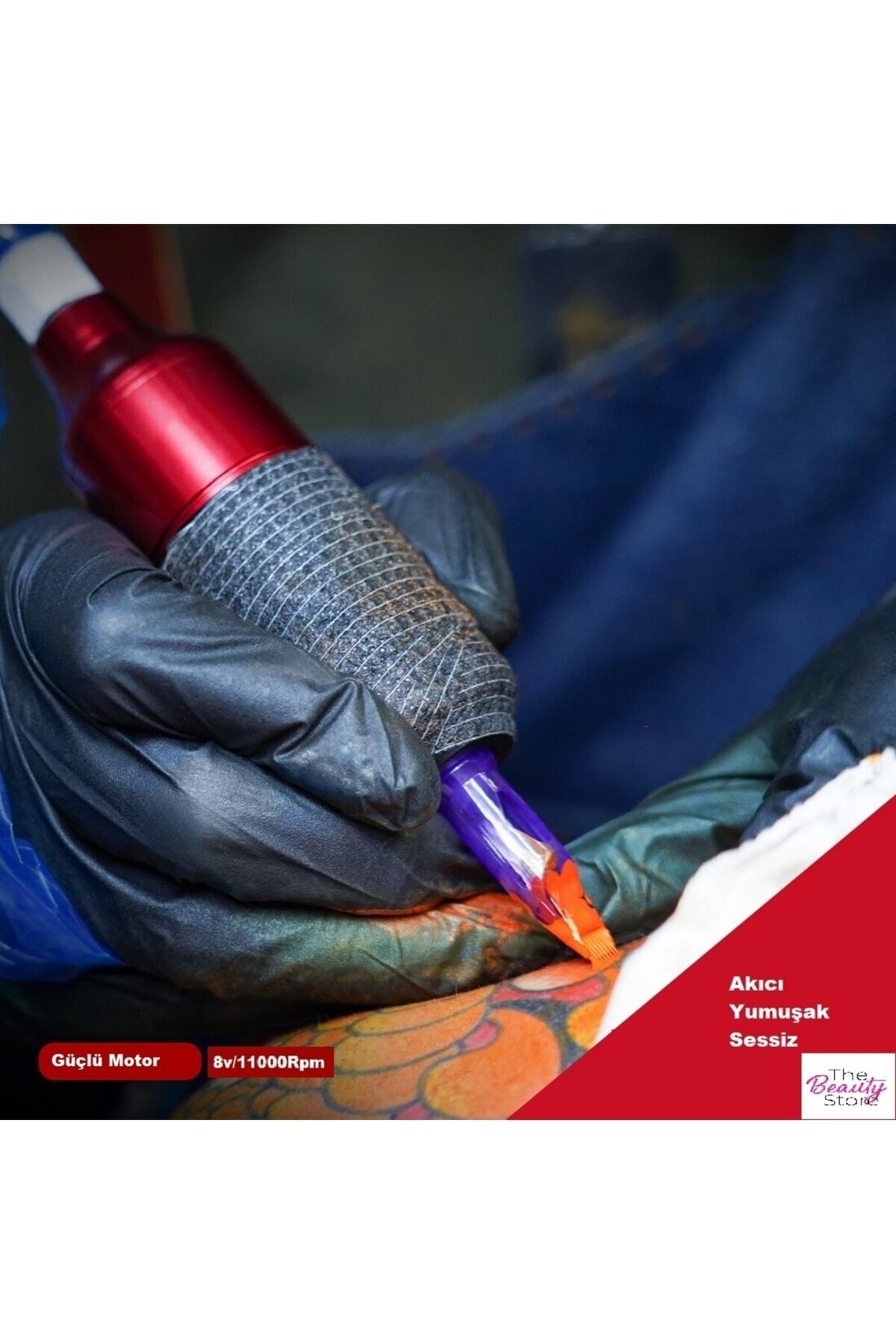 Kablosuz Dövme Makinesi Seti Tattoo Rotary Pen Profesyonel Kalıcı Makyaj Cihazı — MAST — تصویر 4 از 5