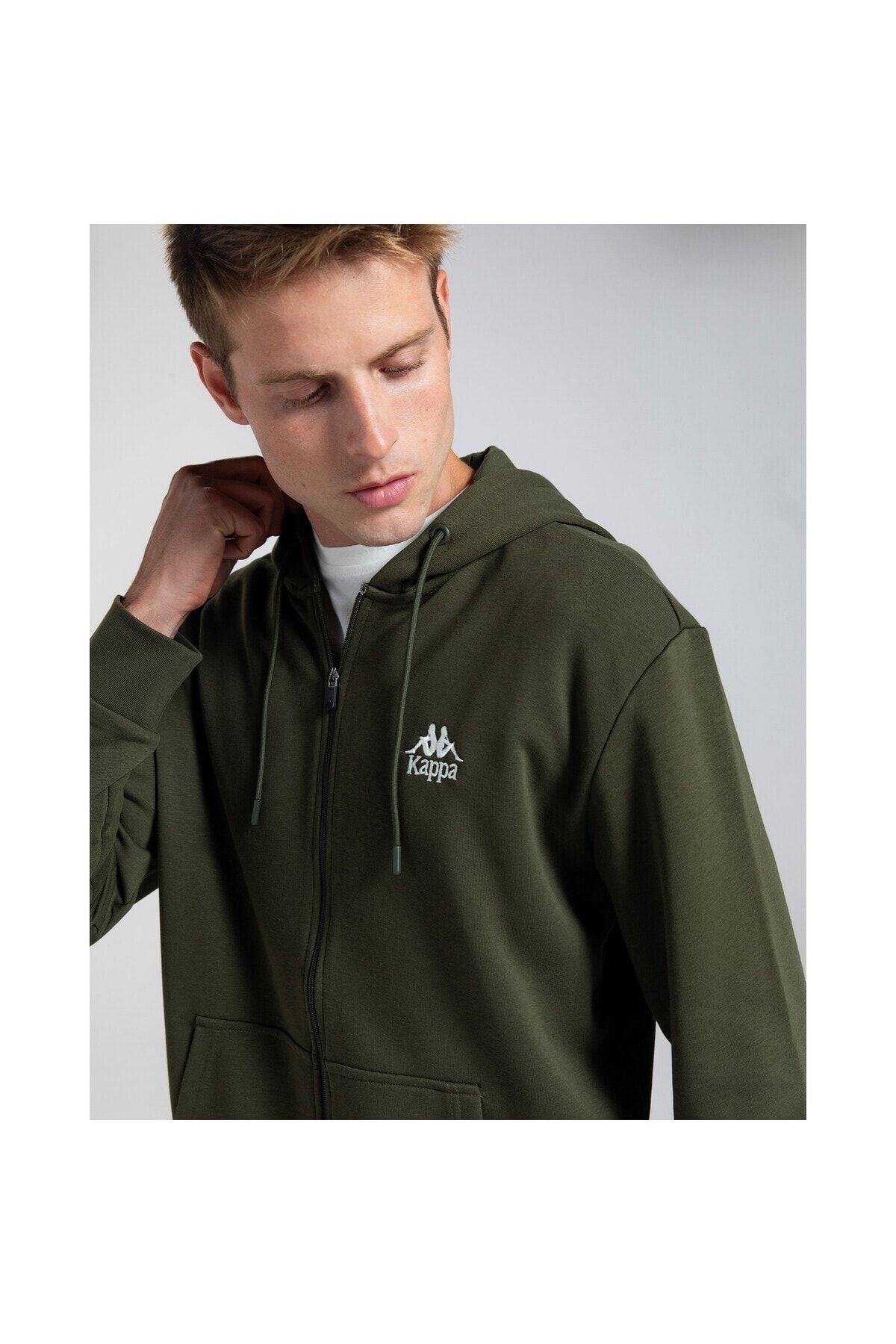 Olive green shop kappa jacket