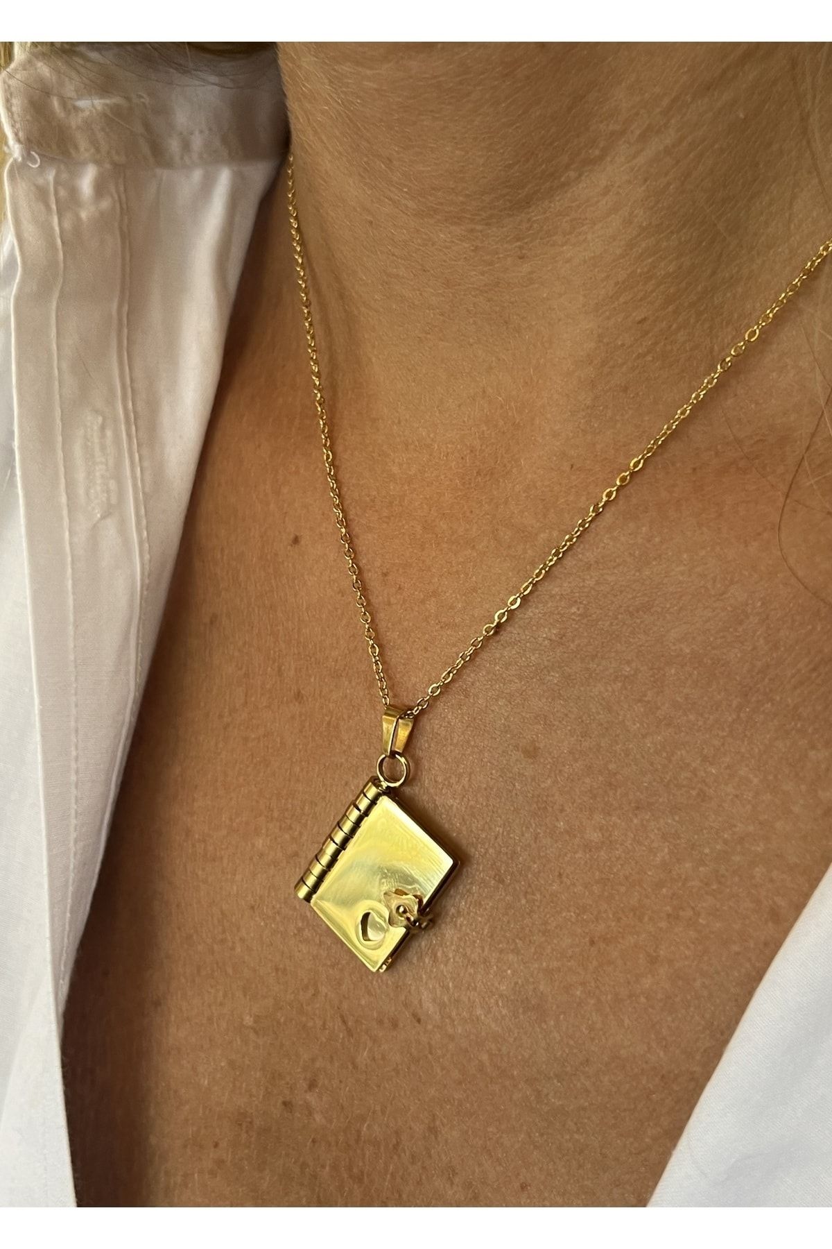K L G STANBUL STEEL GOLD COLOR LETTER NECKLACE Trendyol