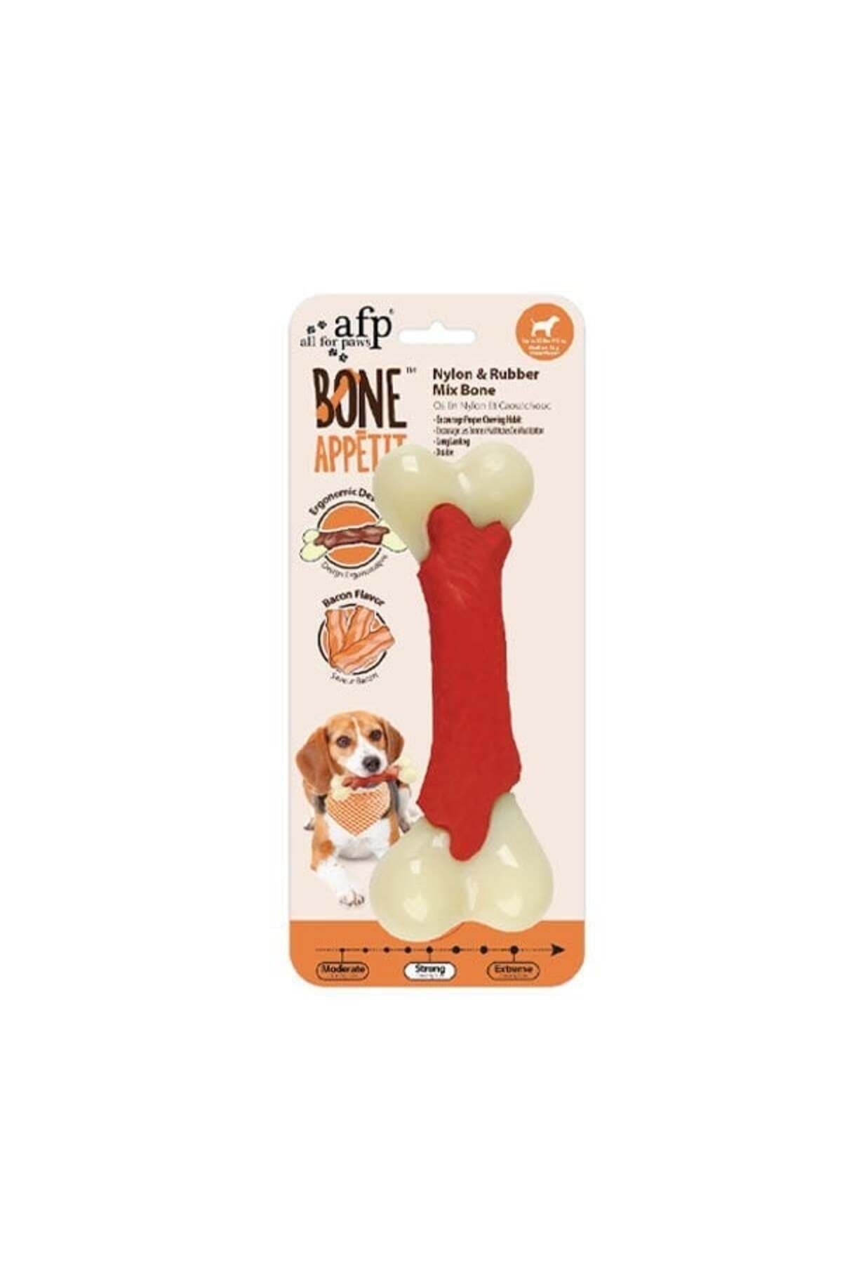 Afp Bone Appetit Large Bone Dog Toy Bacon Flavored Rubber Nylon Trendyol