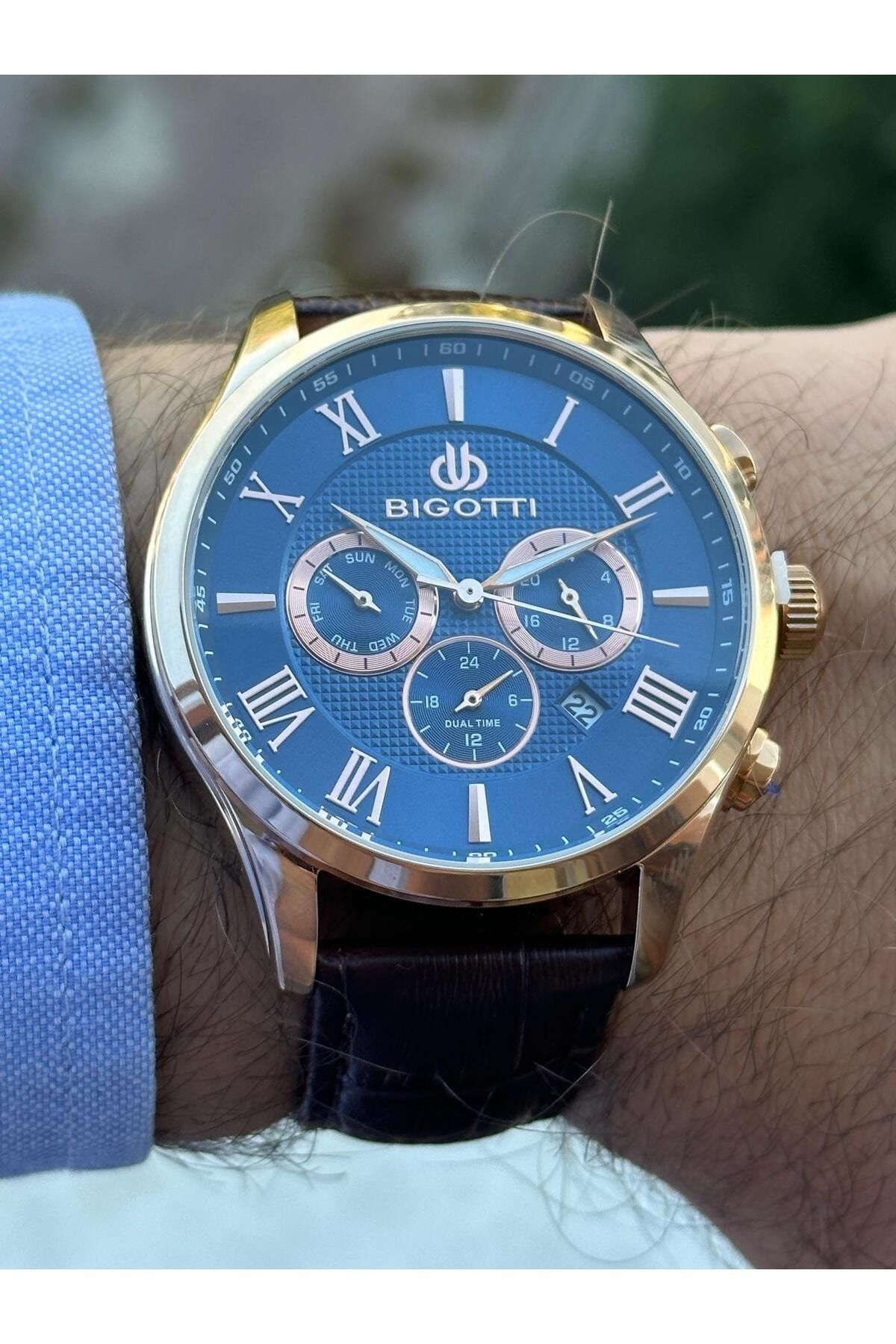 Bigotti-BIGOTTY DUAL TIME (IN SECOND SPECIFIC WATCH DIAL) STYLISH ACTIVE INDICATORS QUALITY MEN'S WRISTWATCH 4