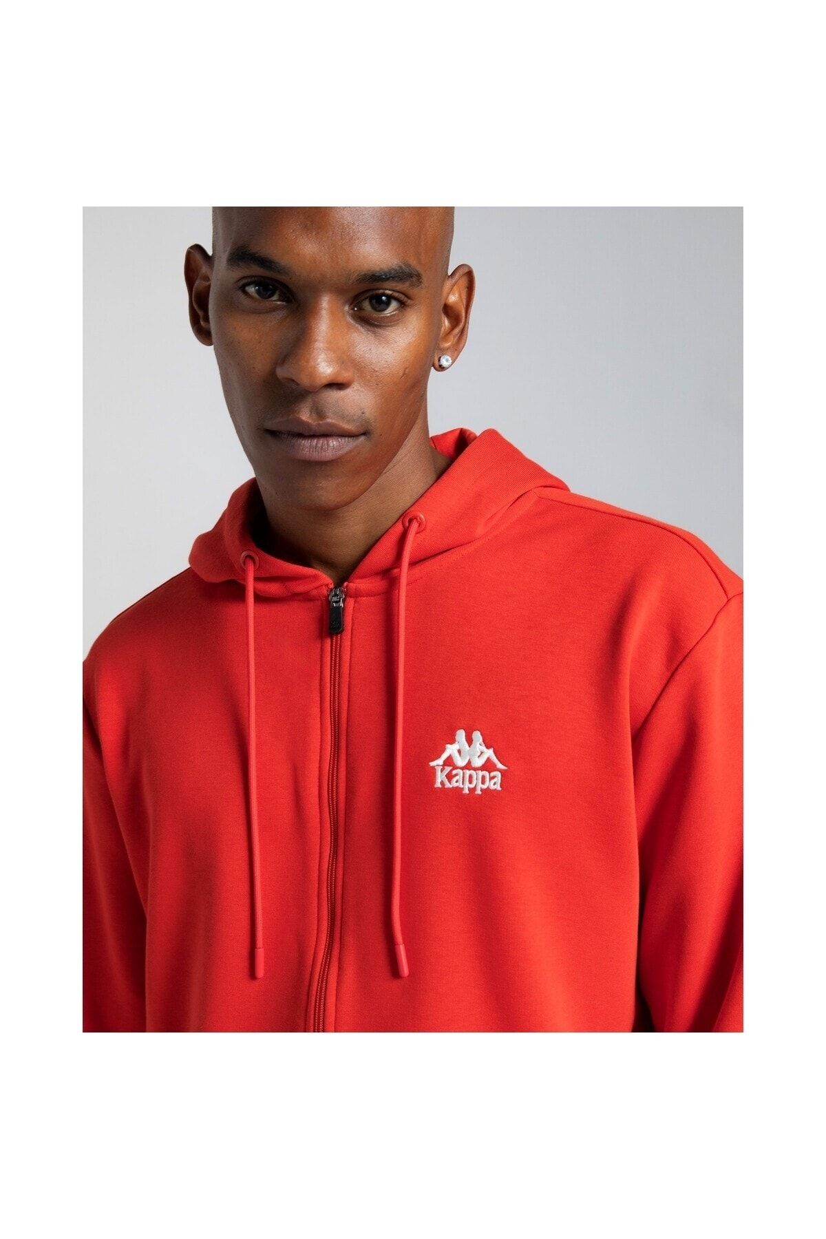 Kappa hoodie shop mens red