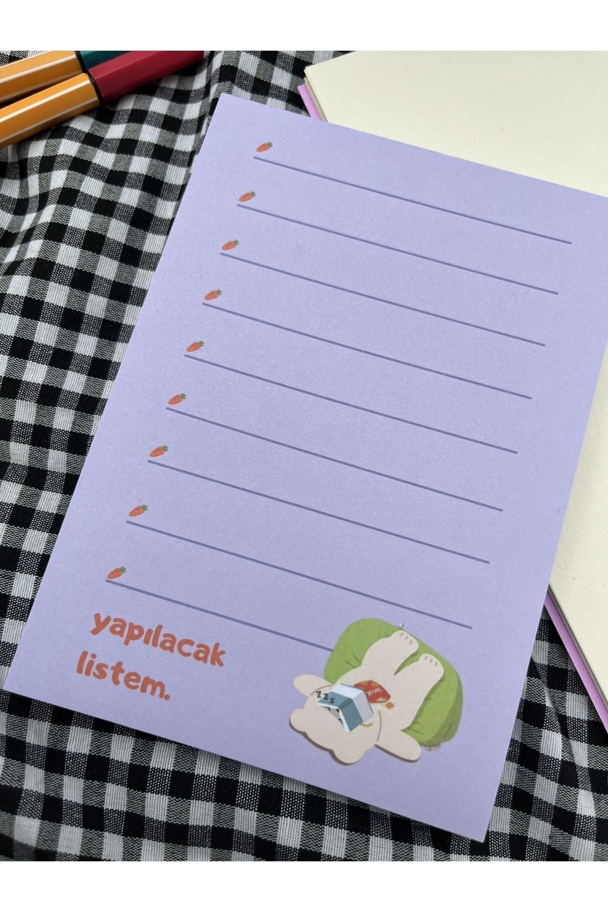 Sumicorn Design-Cute Kawaii Memo Pad, Notepad, To Do List, Memopad, Planner, A6 (10,5x14,8 cm), 100 pcs 3