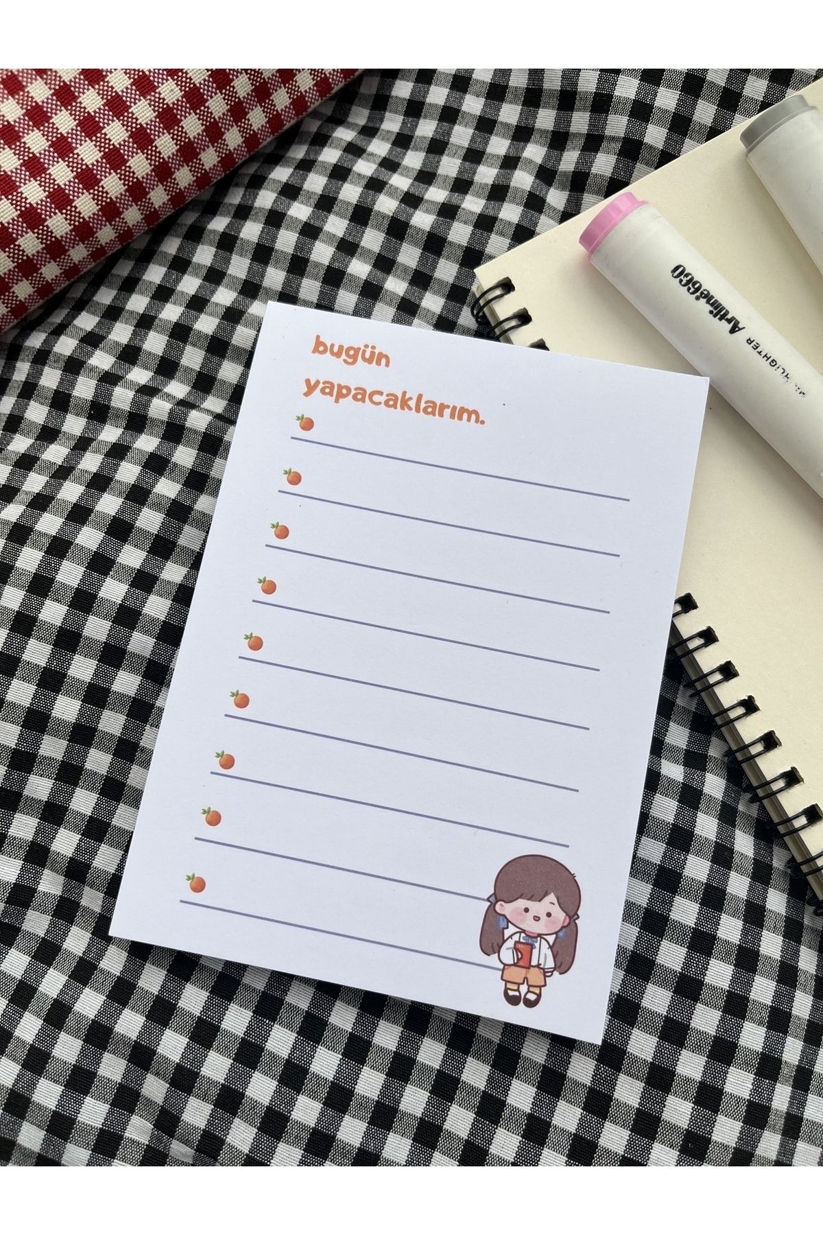 Sumicorn Design-Cute Kawaii Memo Pad, Notepad, To Do List, Memopad, Planner, A6 (10,5x14,8 cm), 100 pcs 4