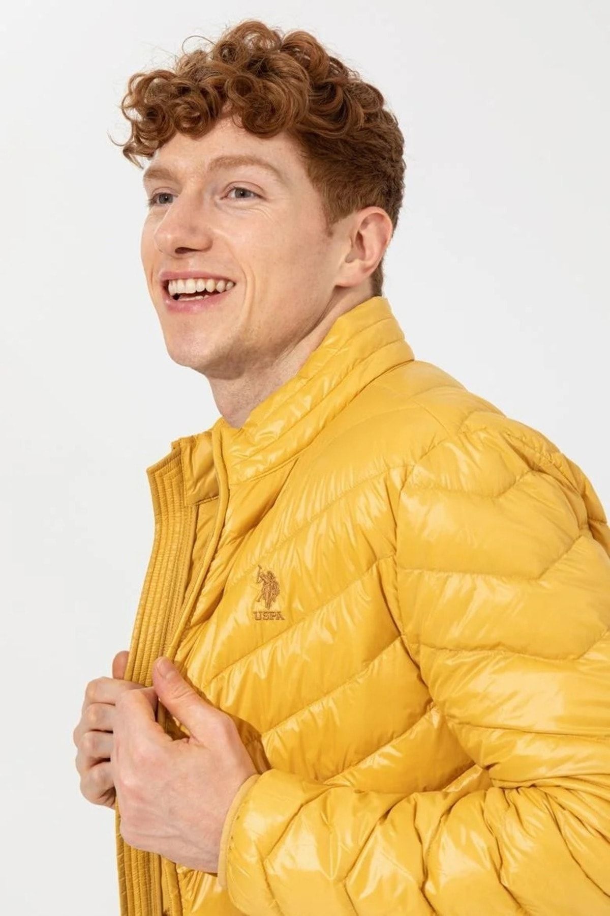 Yellow best sale polo coat