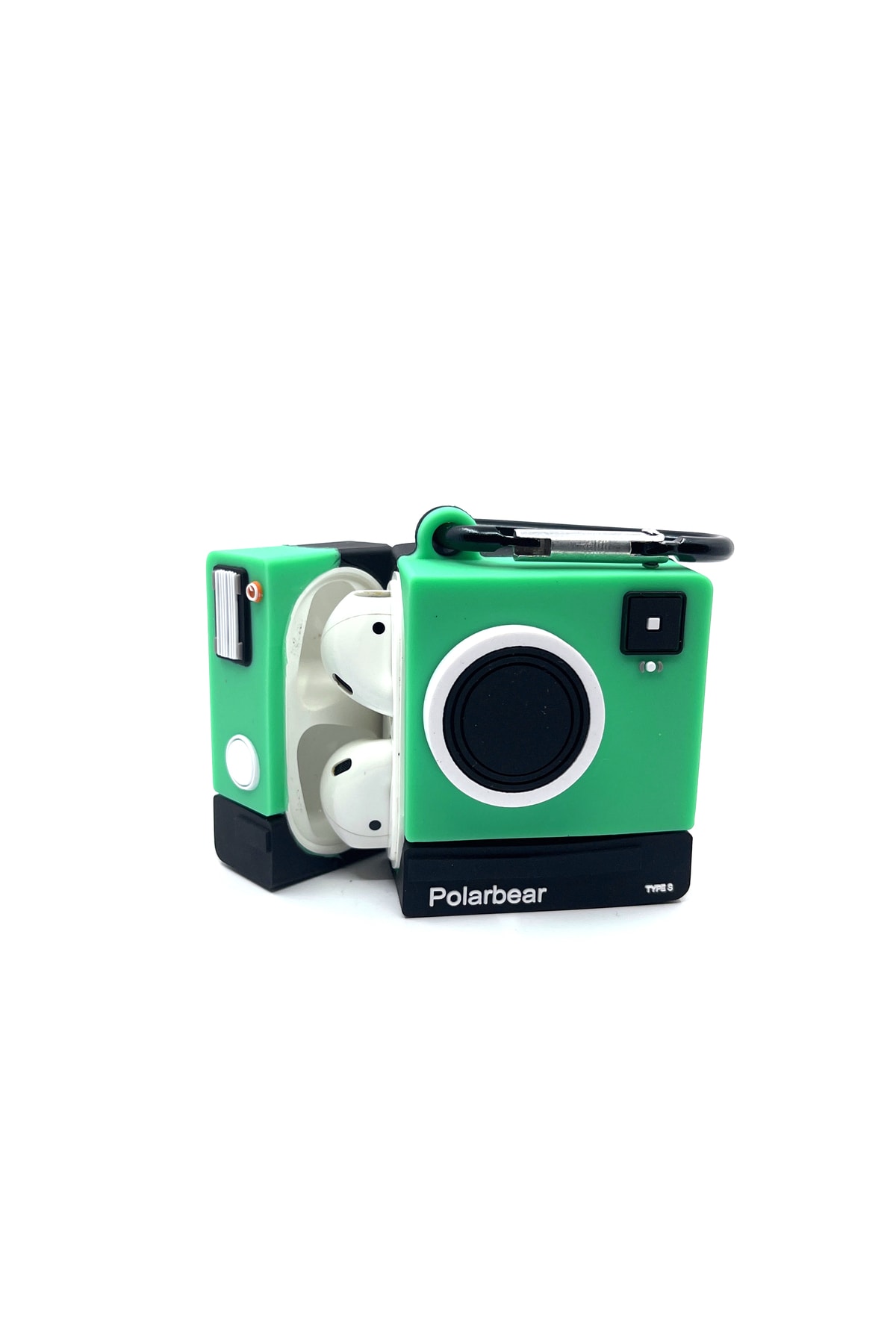 Kamera Mint Yeşili Polarbear Tasarımlı Hediye Kılıf 2