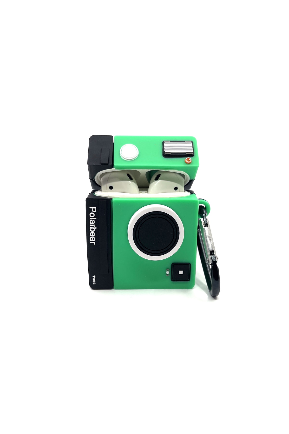 Kamera Mint Yeşili Polarbear Tasarımlı Hediye Kılıf 4