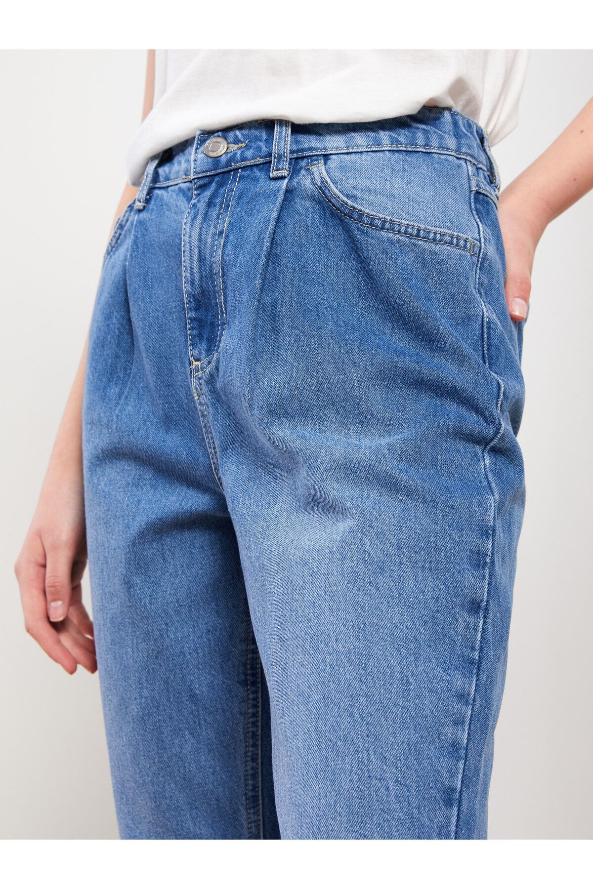 LC Waikiki-Pantaloni de damă Mom Fit drepti 5