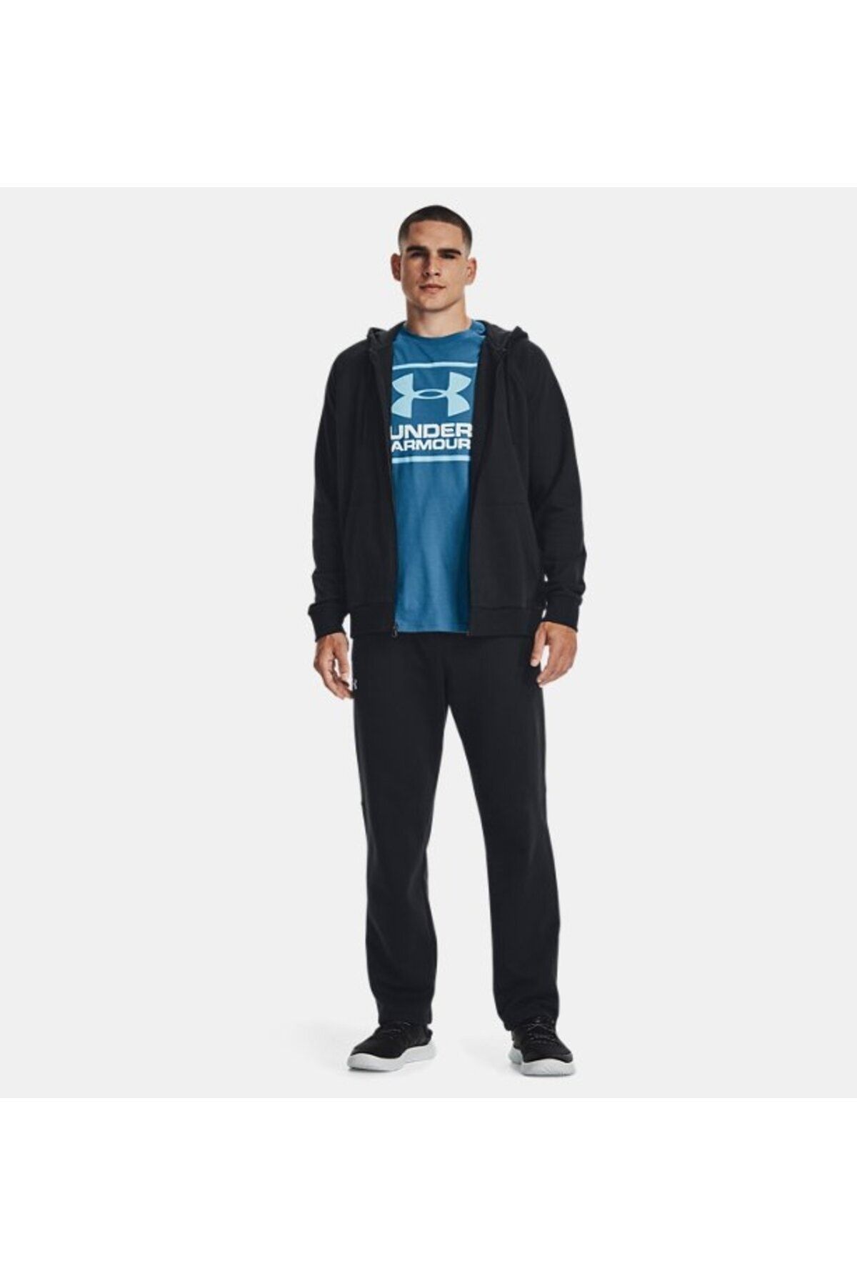 شلوار گرمکن ورزشی مشکی مردانه پانت رقیب 1379868 001 اورجینال Under Armour