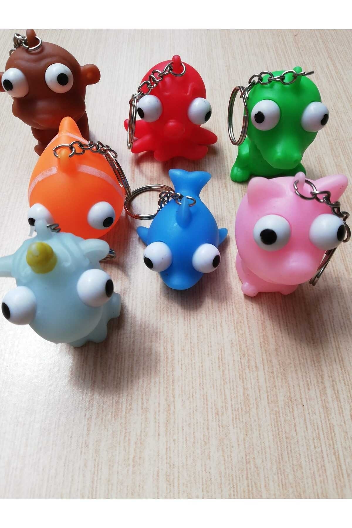 Bluoksweet 3 adet squishy yumuşak çocuk kız erkek pörtlek göz