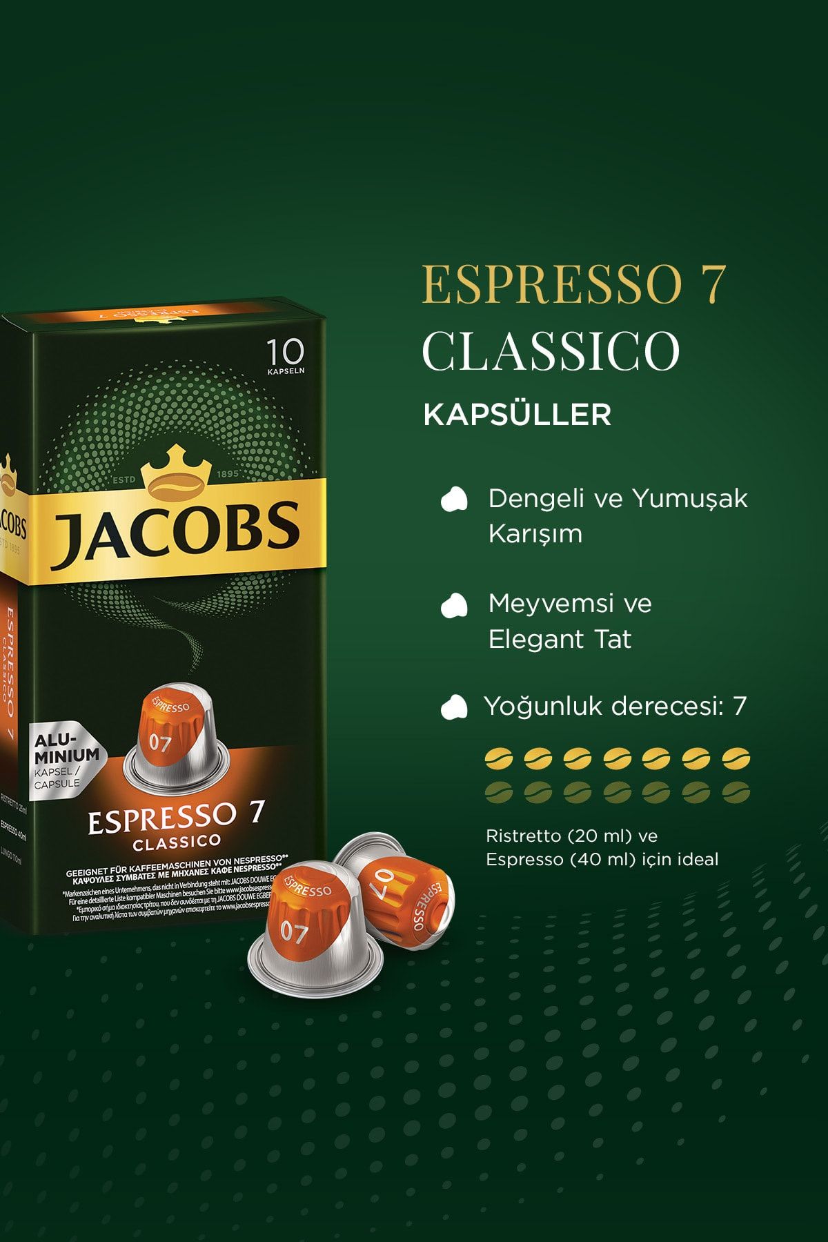 Jacobs-Espresso Capsule Coffee Advantage Set 20 Capsules 2